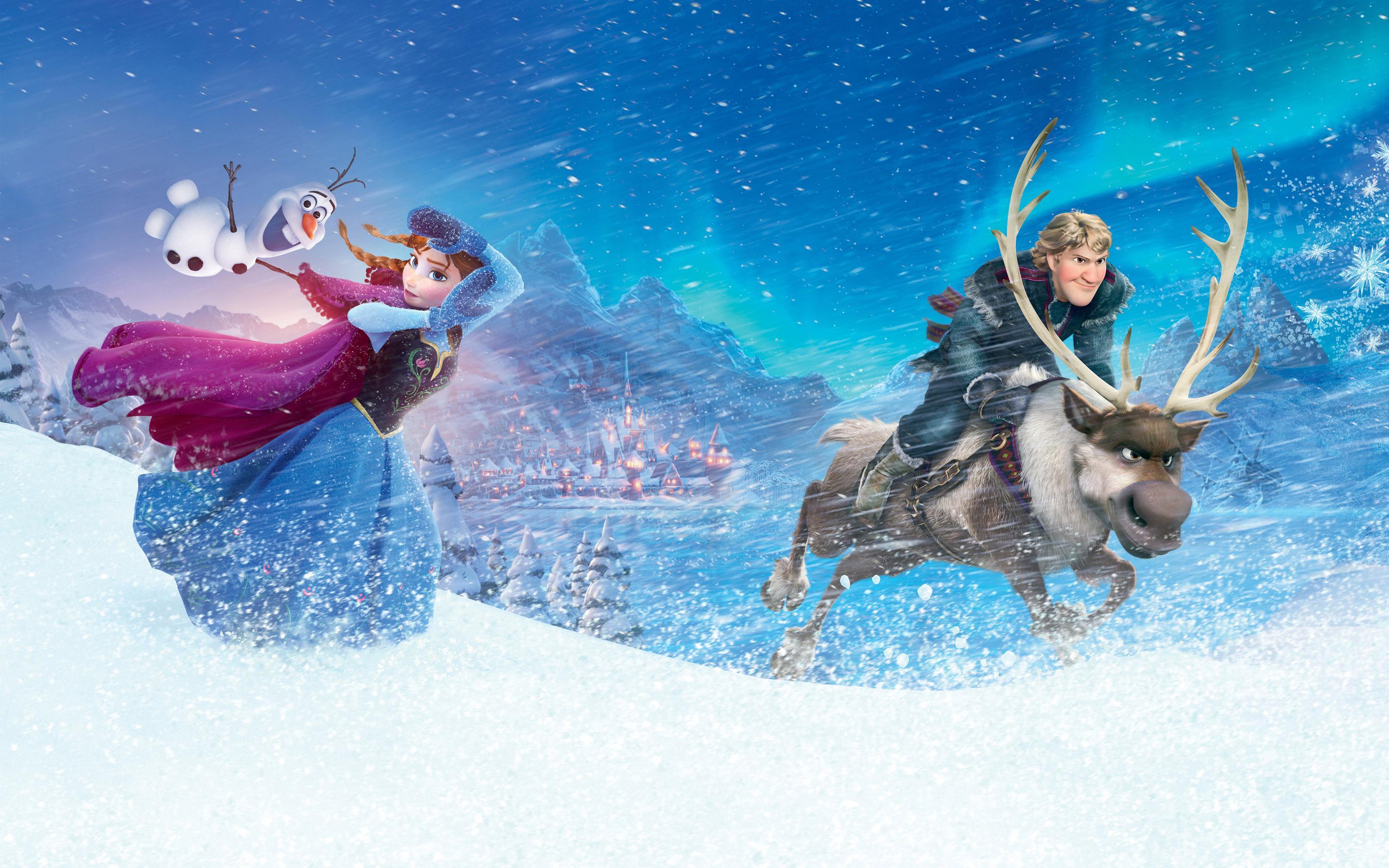 Anna Kristoff In Frozen Anna Olaf Y Kristoff