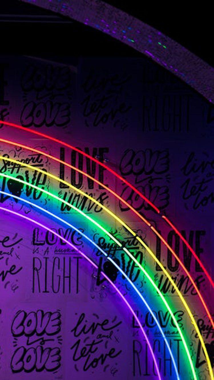 Neon Rainbow Phone Wallpapers ...
