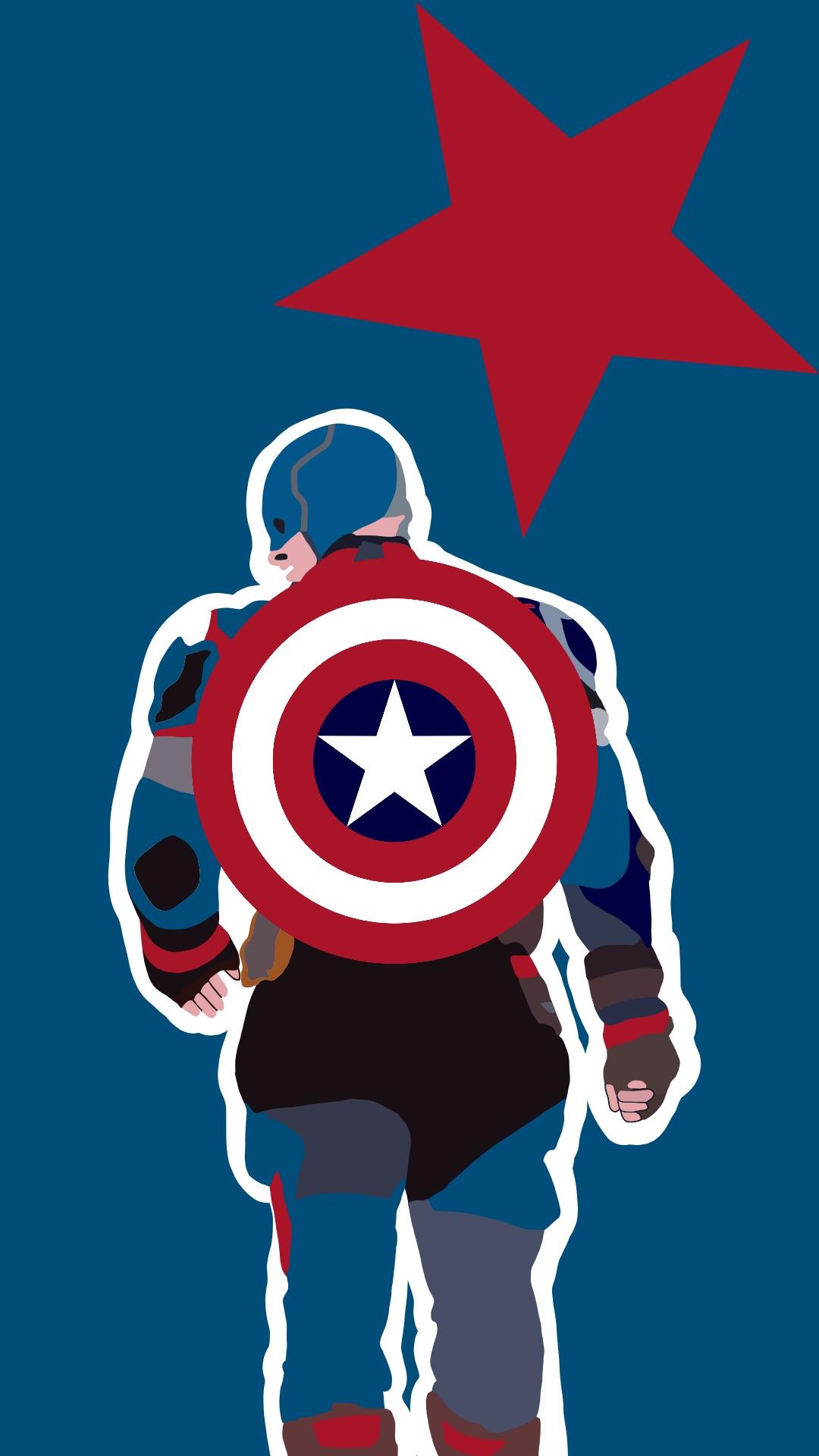 A Captain America wallpaper I made!