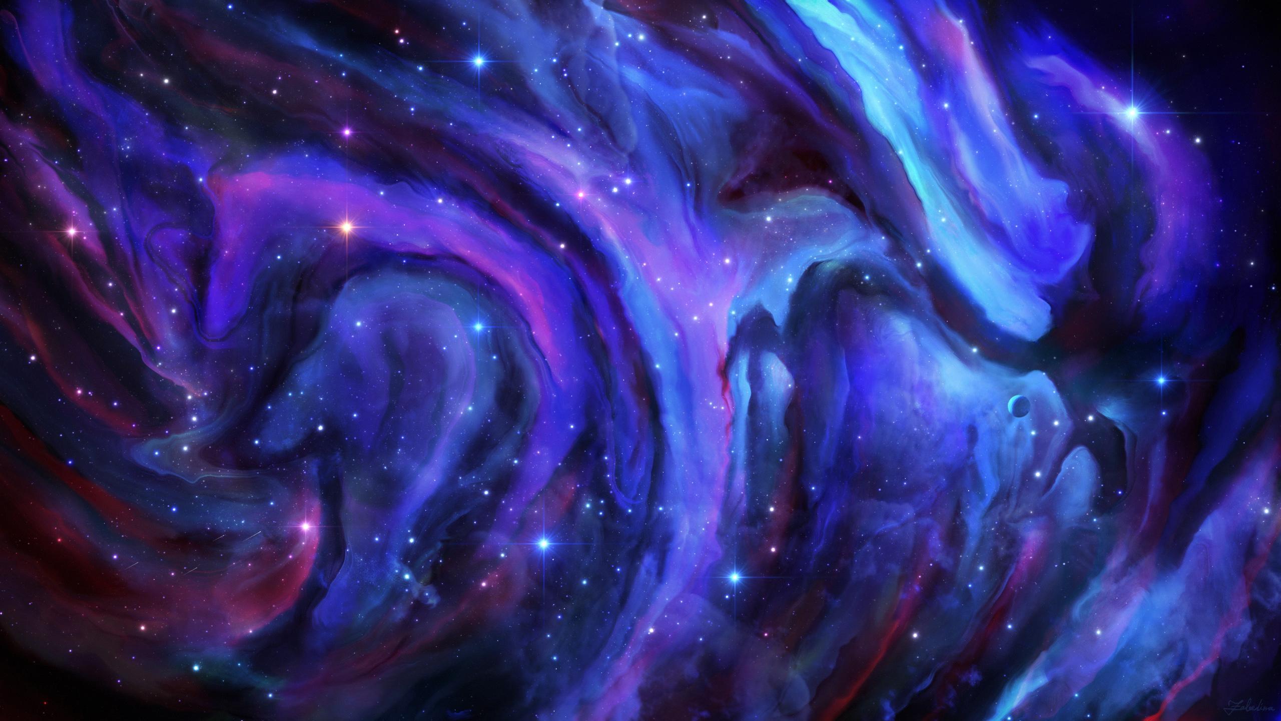 Nebula Indigo Wallpaper, HD Space 4K Wallpaper, Image, Photo