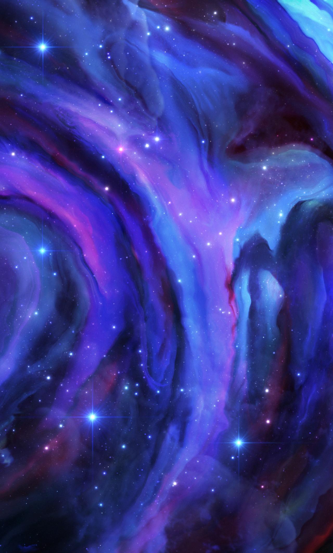 Nebula Indigo iPhone 6 plus Wallpaper, HD Space 4K