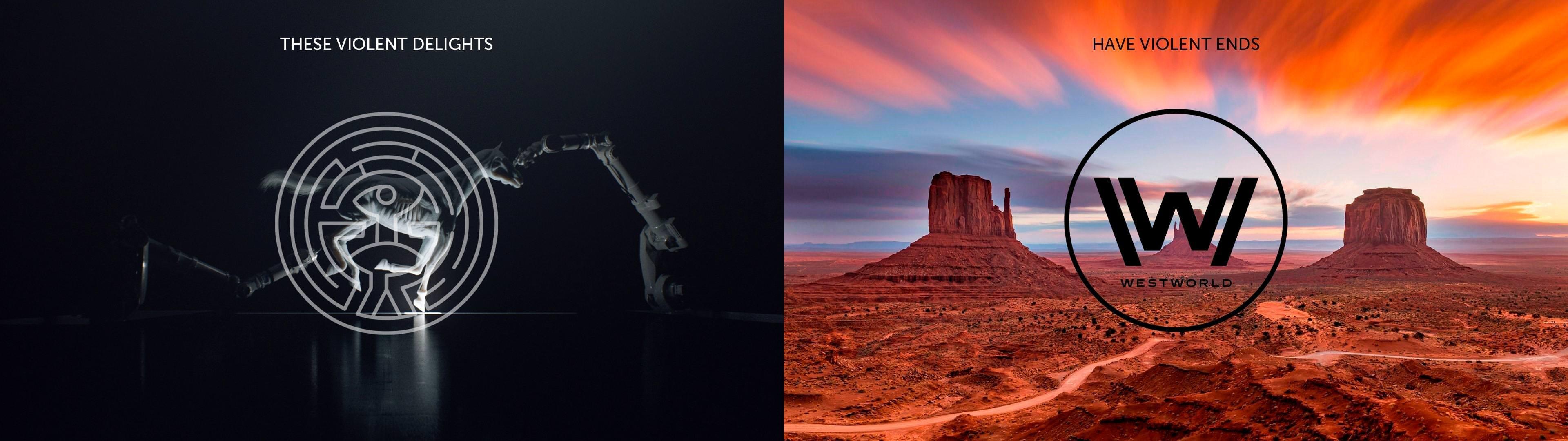 Westworld dual monitor wallpaper I just made in Photohop. What do