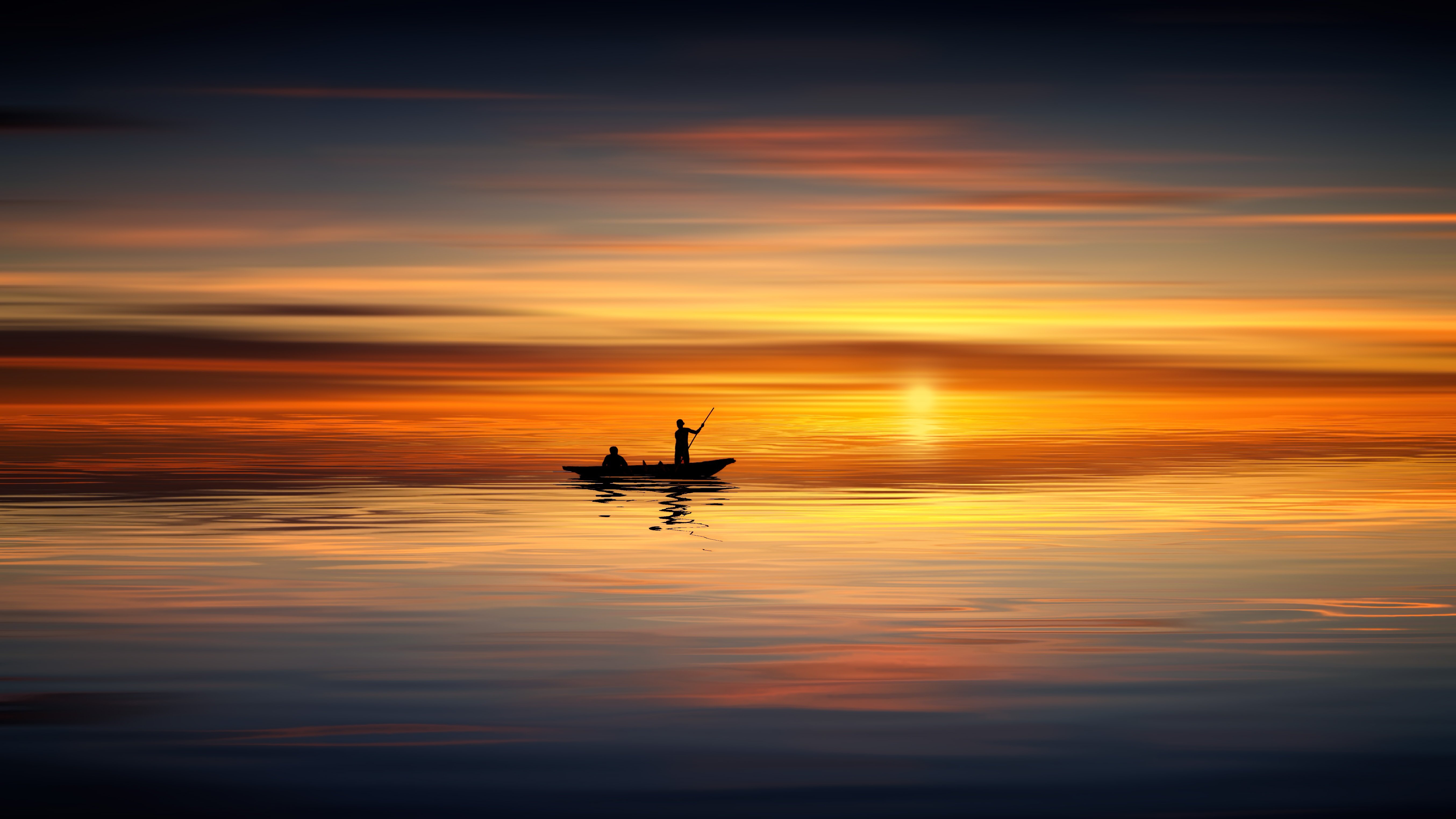 #boat, #ocean, #sunset, #landscape, #photography, #hd, k