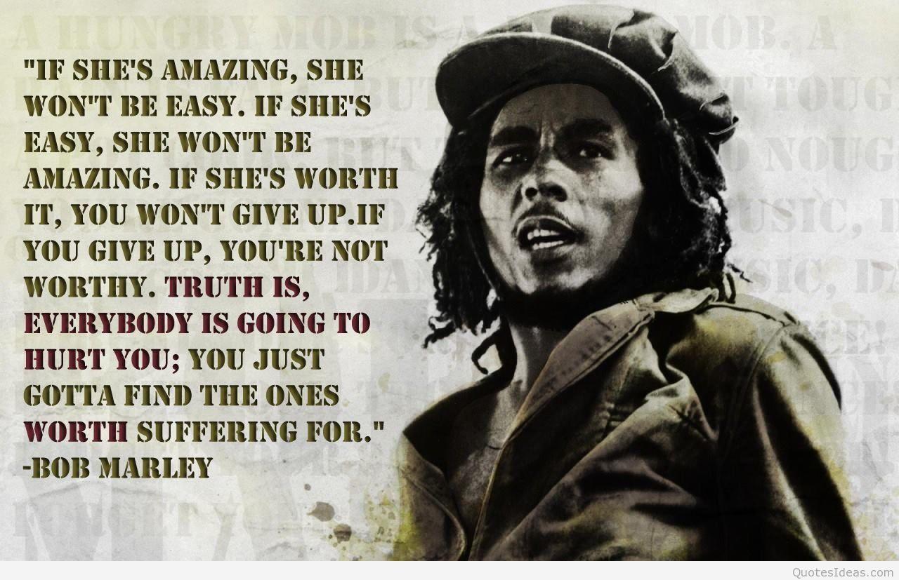 Bob Marley Everyone Gonna Hurt You Quote, HD Wallpaper