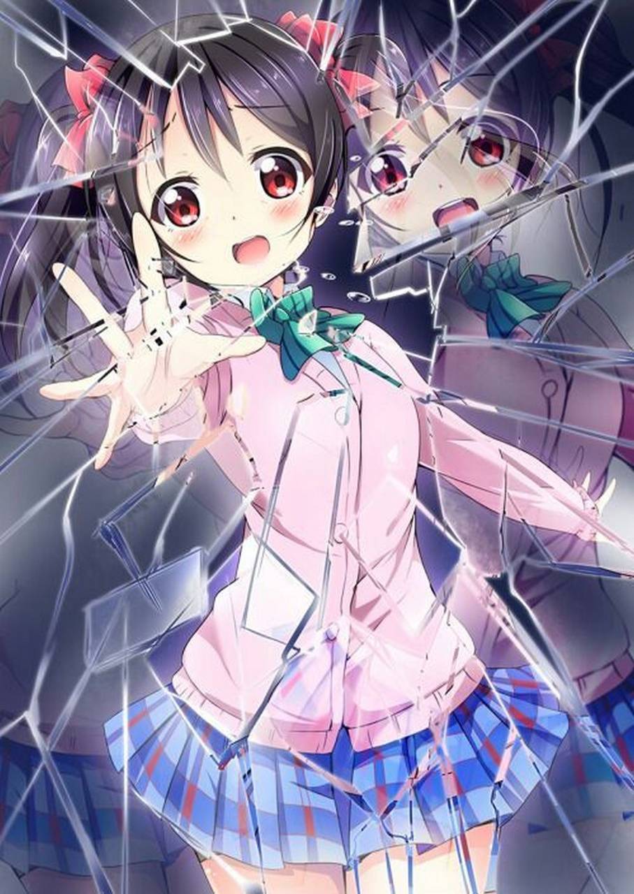 Broken Anime Girl Wallpaper