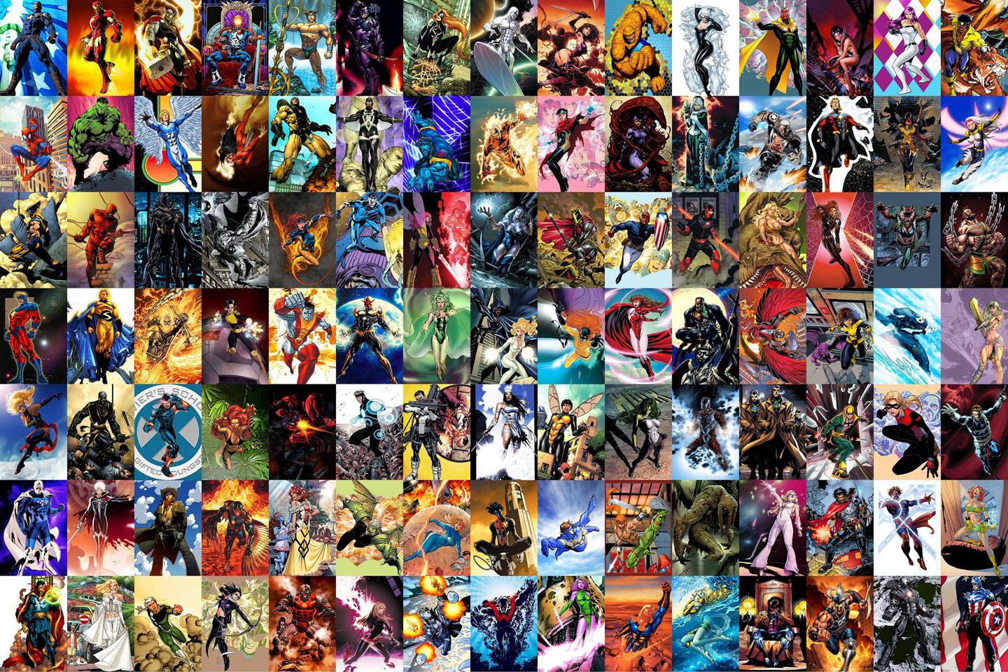 X Men Cartoon Collage