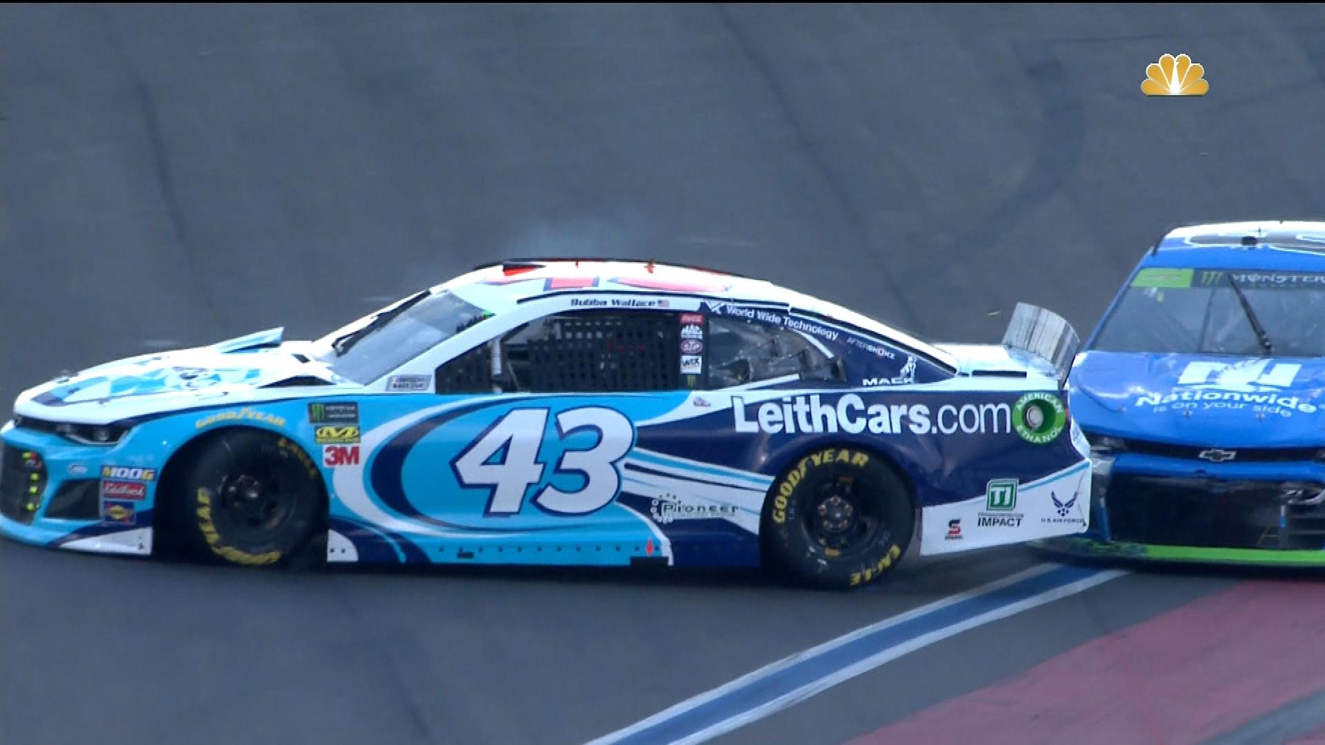 Alex Bowman, Bubba Wallace Have Run In On Track At Charlotte Roval