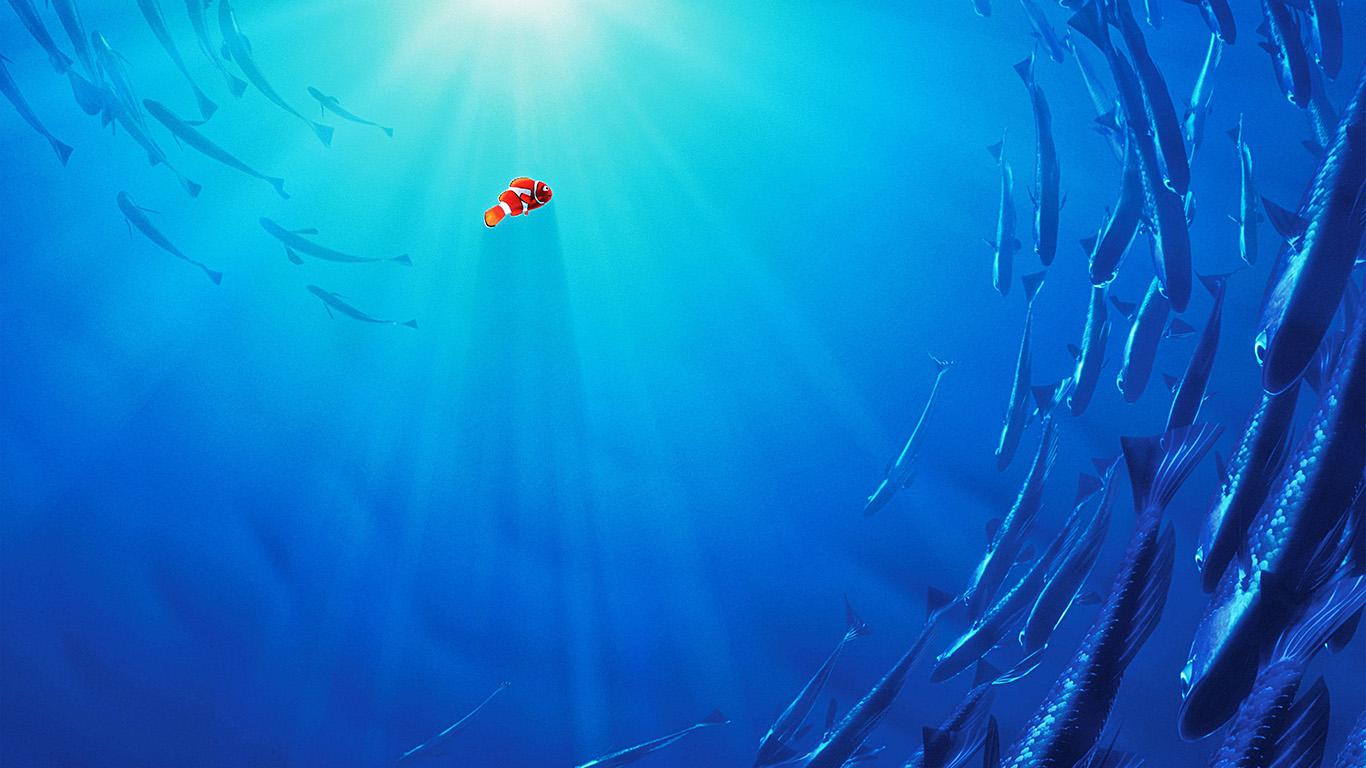 Nemo Disney Film Anime Sea Illustration Art Blue Wallpaper