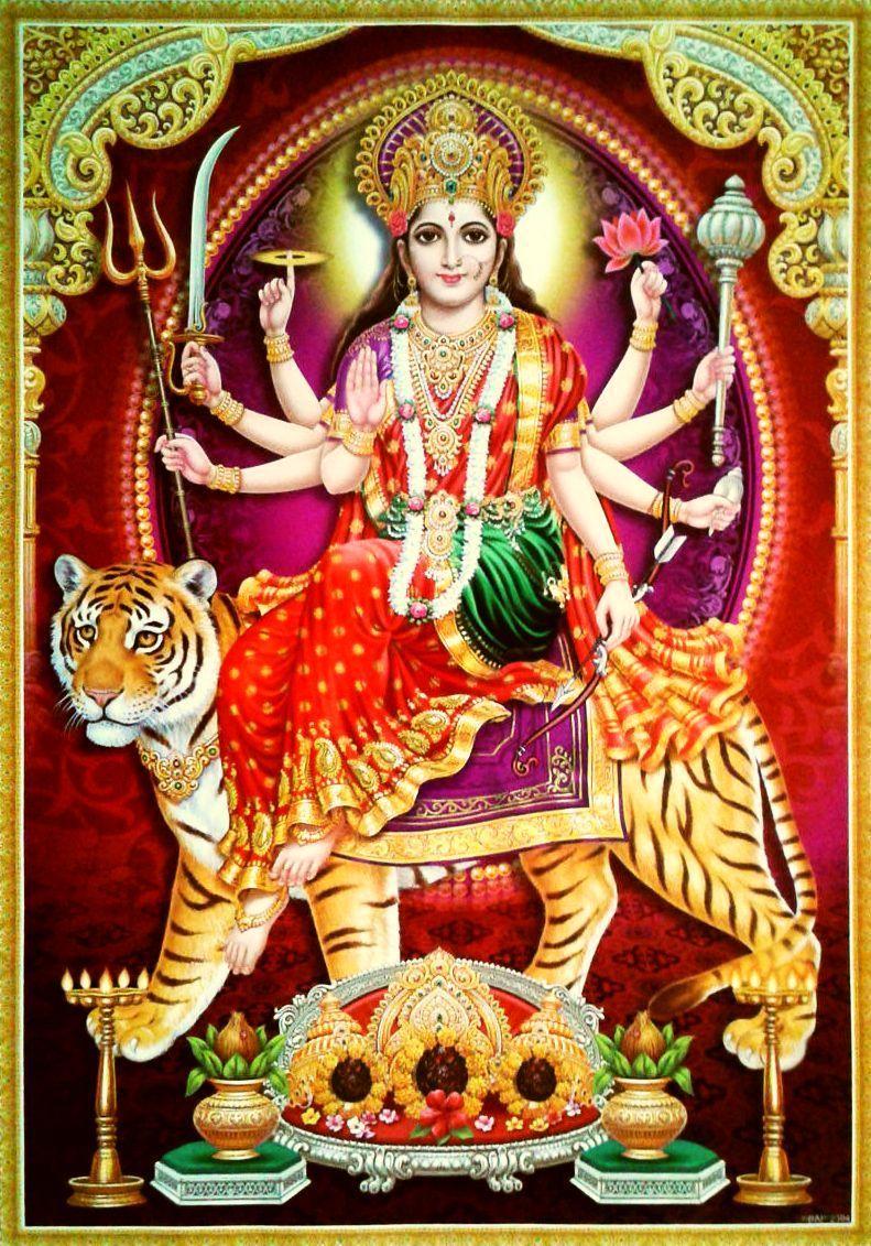 Shri Amba Mata (via ebay: Indian_ash). Durga maa, Durga goddess