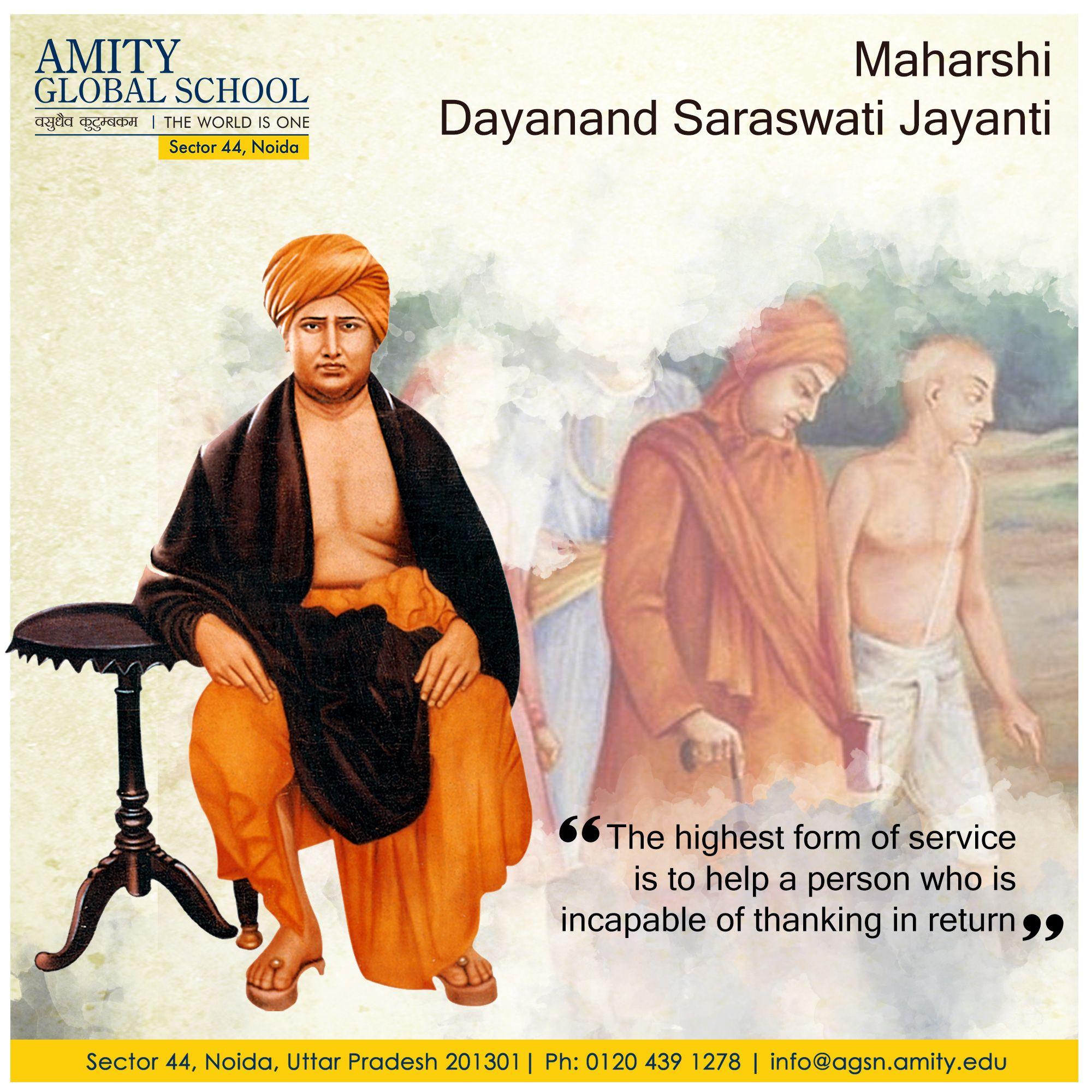 Maharshi Dayanand Saraswati Jayanti is a day to pay tribute to