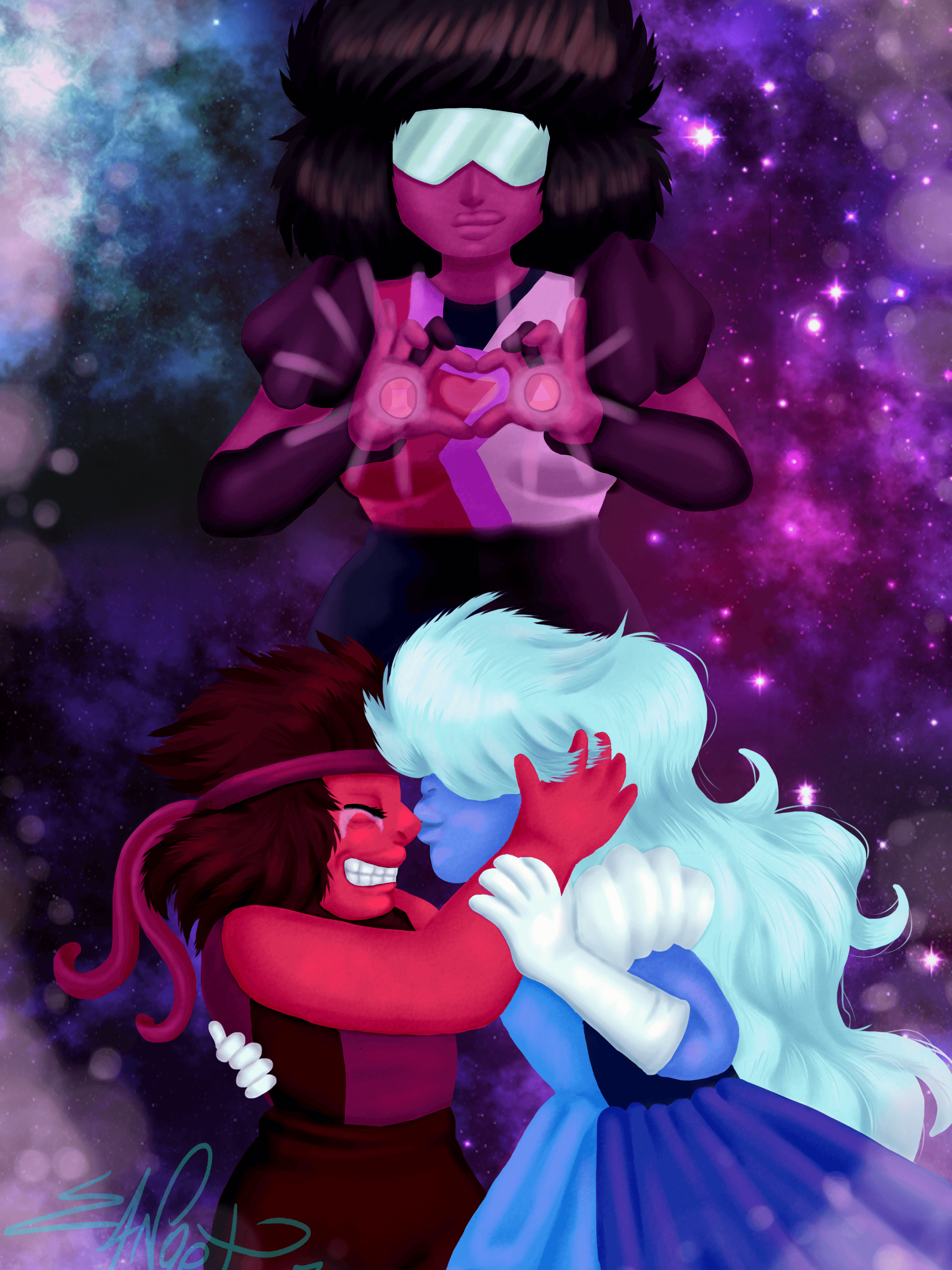 Free download Sapphire and Ruby Fanart Steven Universe