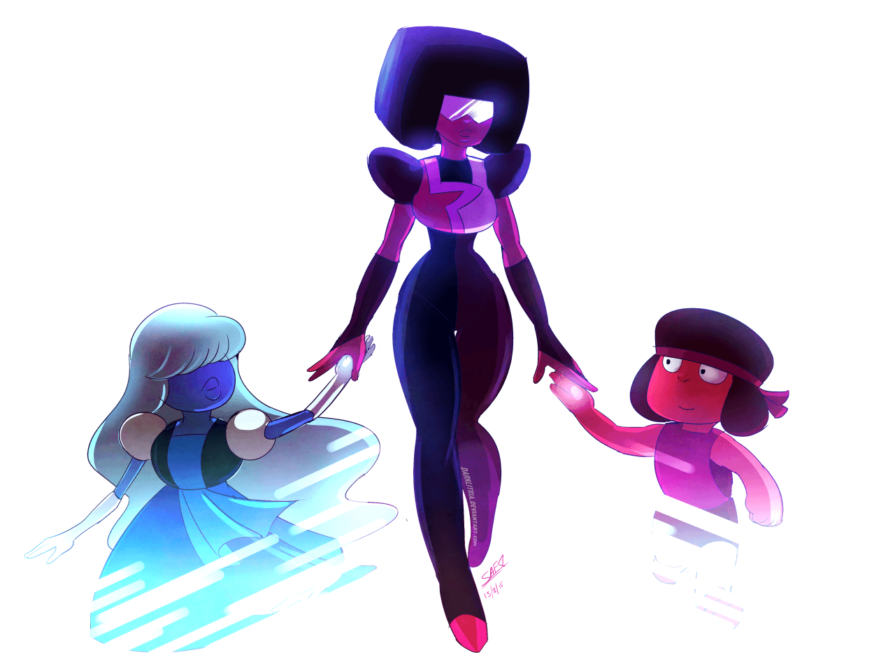 Garnet Ruby and Sapphire.
