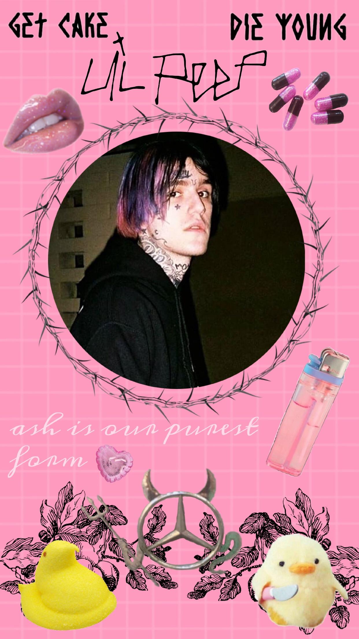 lilpeep lil peep wallpapers wall paper aesthetic pink