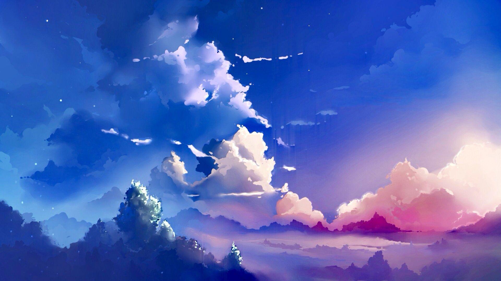 Sky Illustration Anime Wallpapers Wallpaper Cave