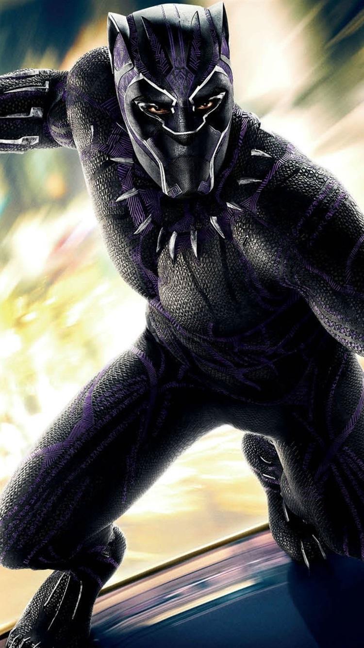 Black Panther Marvel Movie Hero 750x1334 IPhone 8 7 6 6S