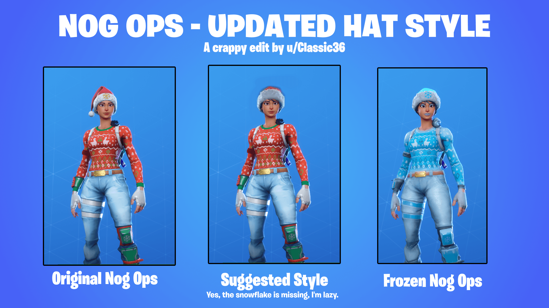 Suggestion Concept Give Nog Ops A Style With A Similar Hat To