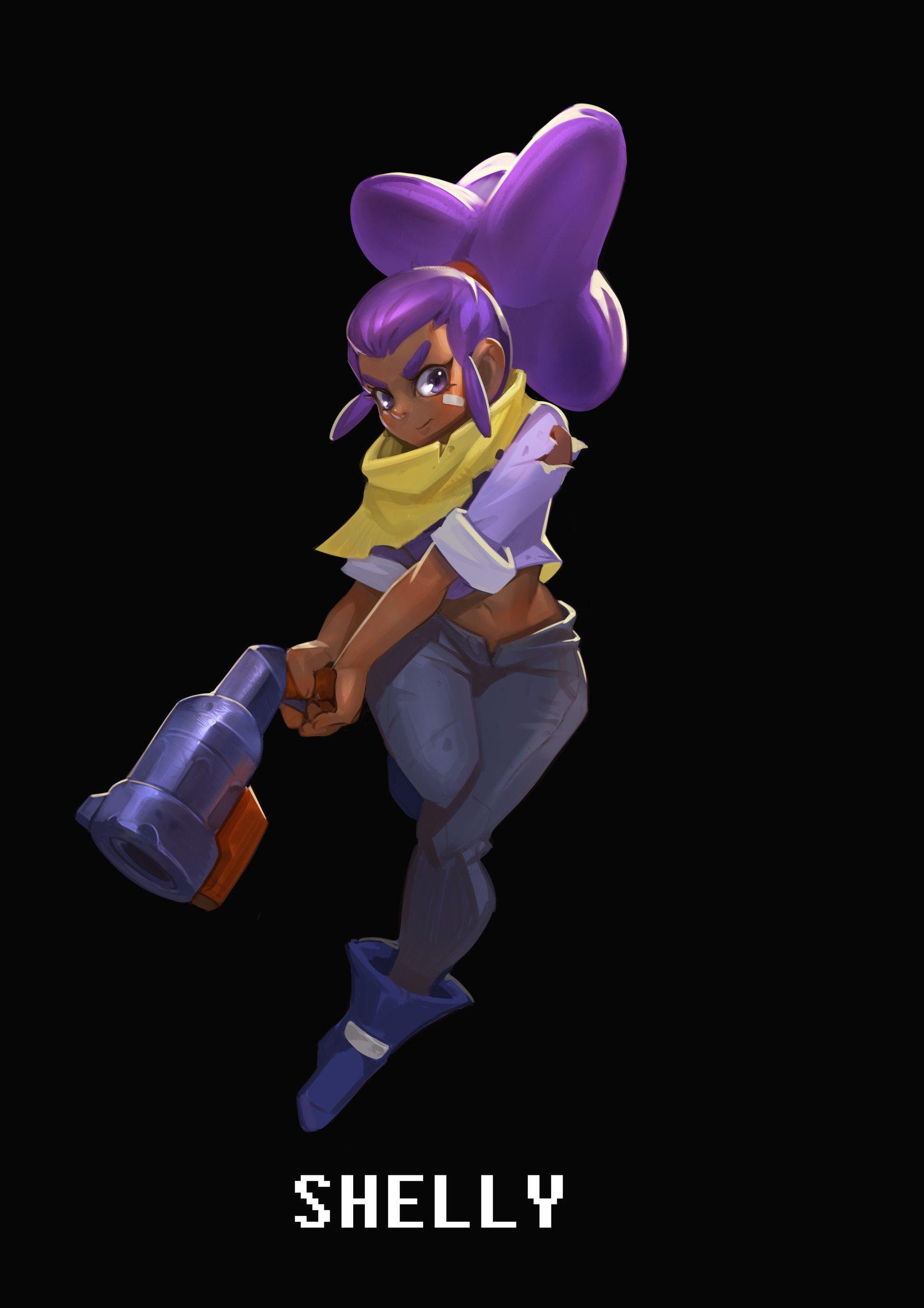 Shelly Brawl Stars Wallpapers Wallpaper Cave - dessin personnage brawl star chely