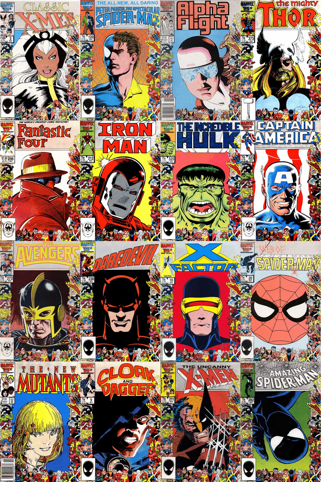 Free download Marvel Comic Strip Wallpapers Marvels yearbook covers