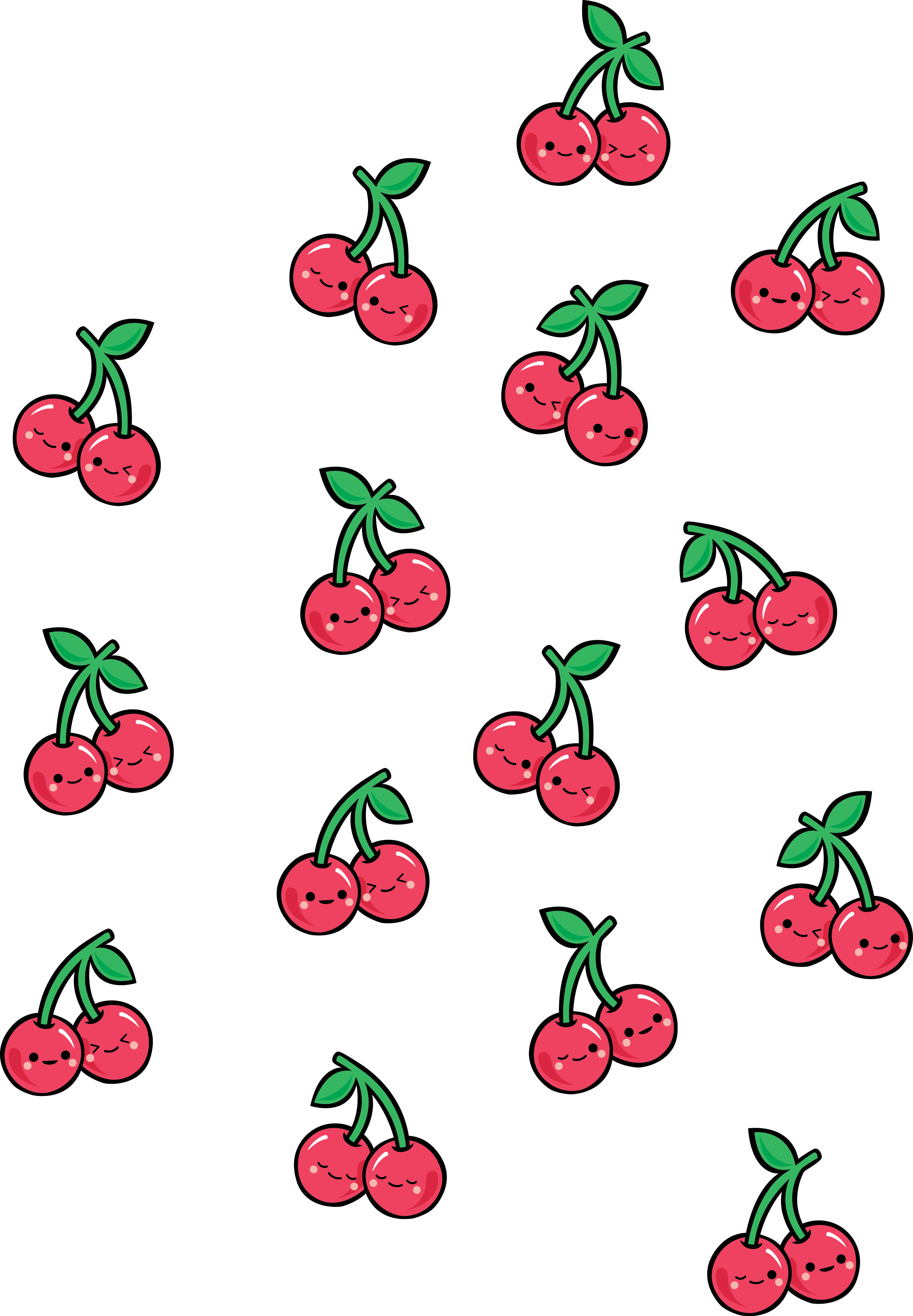 iPhone XS Case CHERRIES by Kate Illustrates. Aesthetic