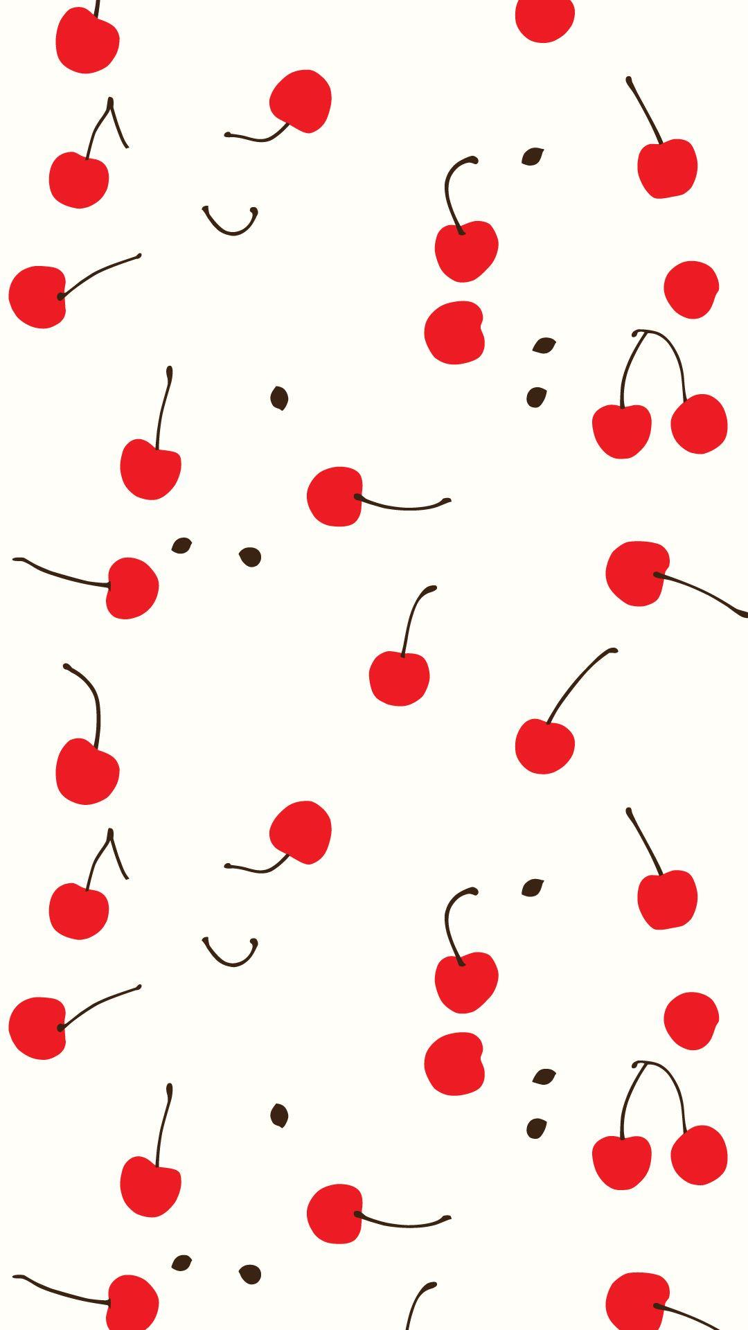 Cute Cherry Seamless Pattern Good For Textile Wrapping Wallpapers Etc  Sweet Red Ripe Cherries Isolated On White Background Vector Illustration  Royalty Free SVG Cliparts Vectors And Stock Illustration Image 93371984