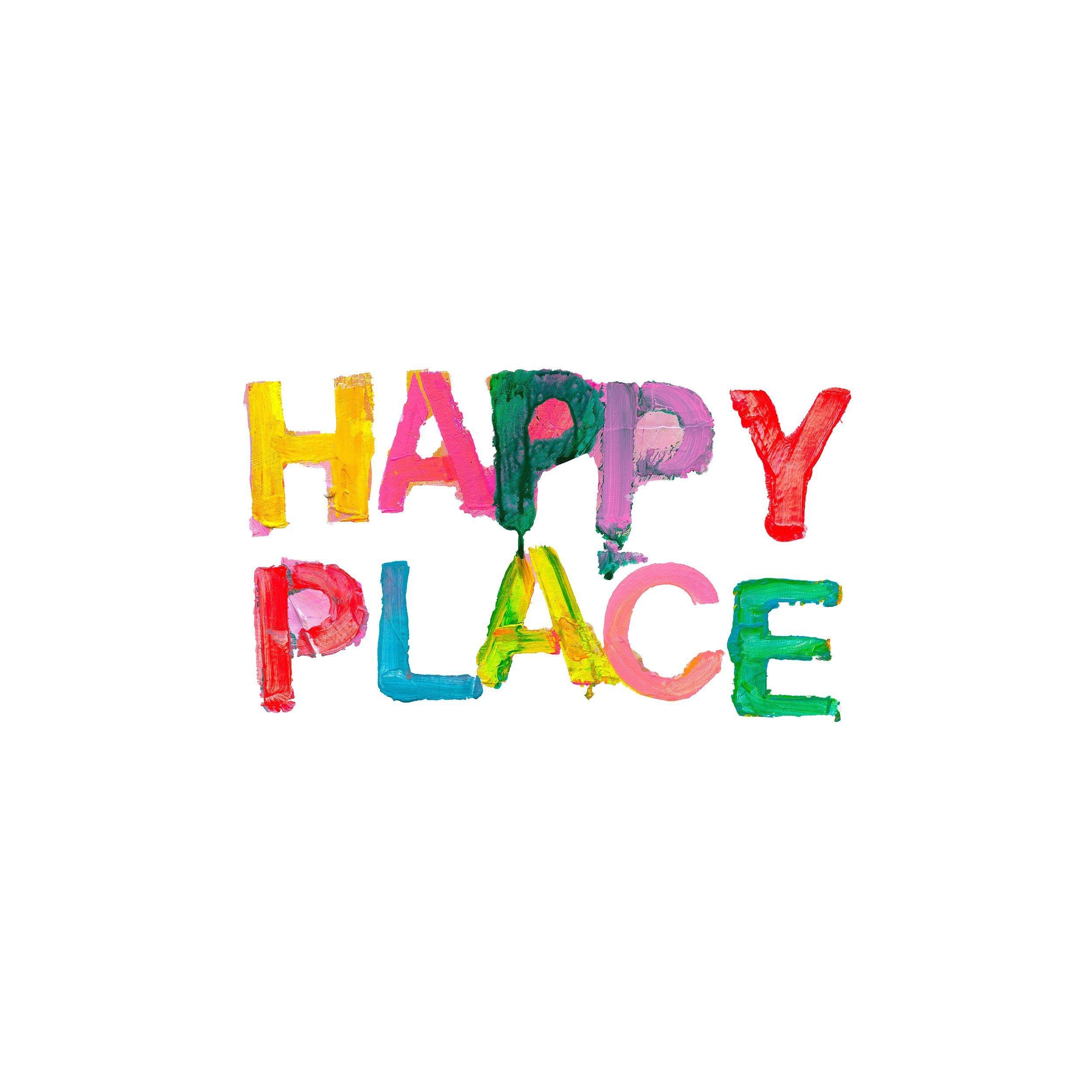 Happy Place Small Paperless Wallpaper (single)