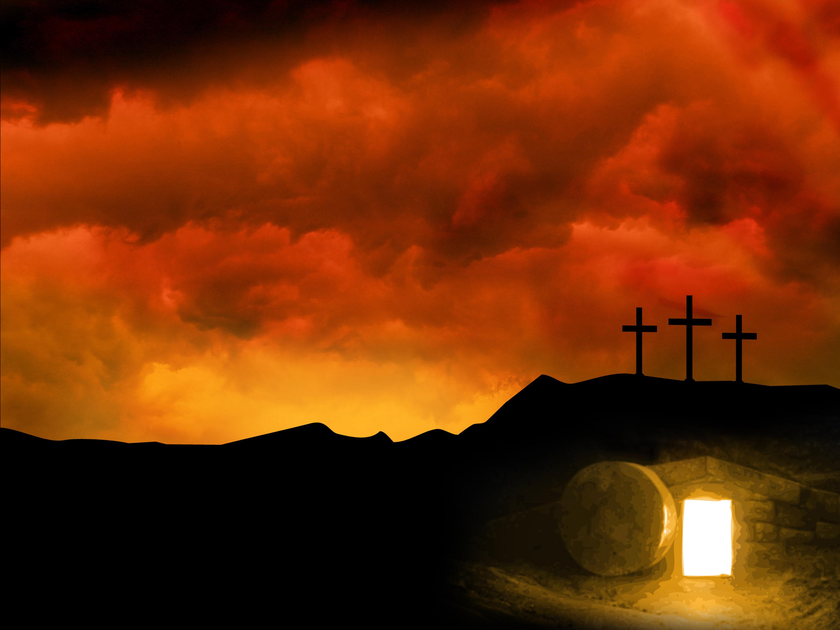 Easter Empty Tomb Worship Background