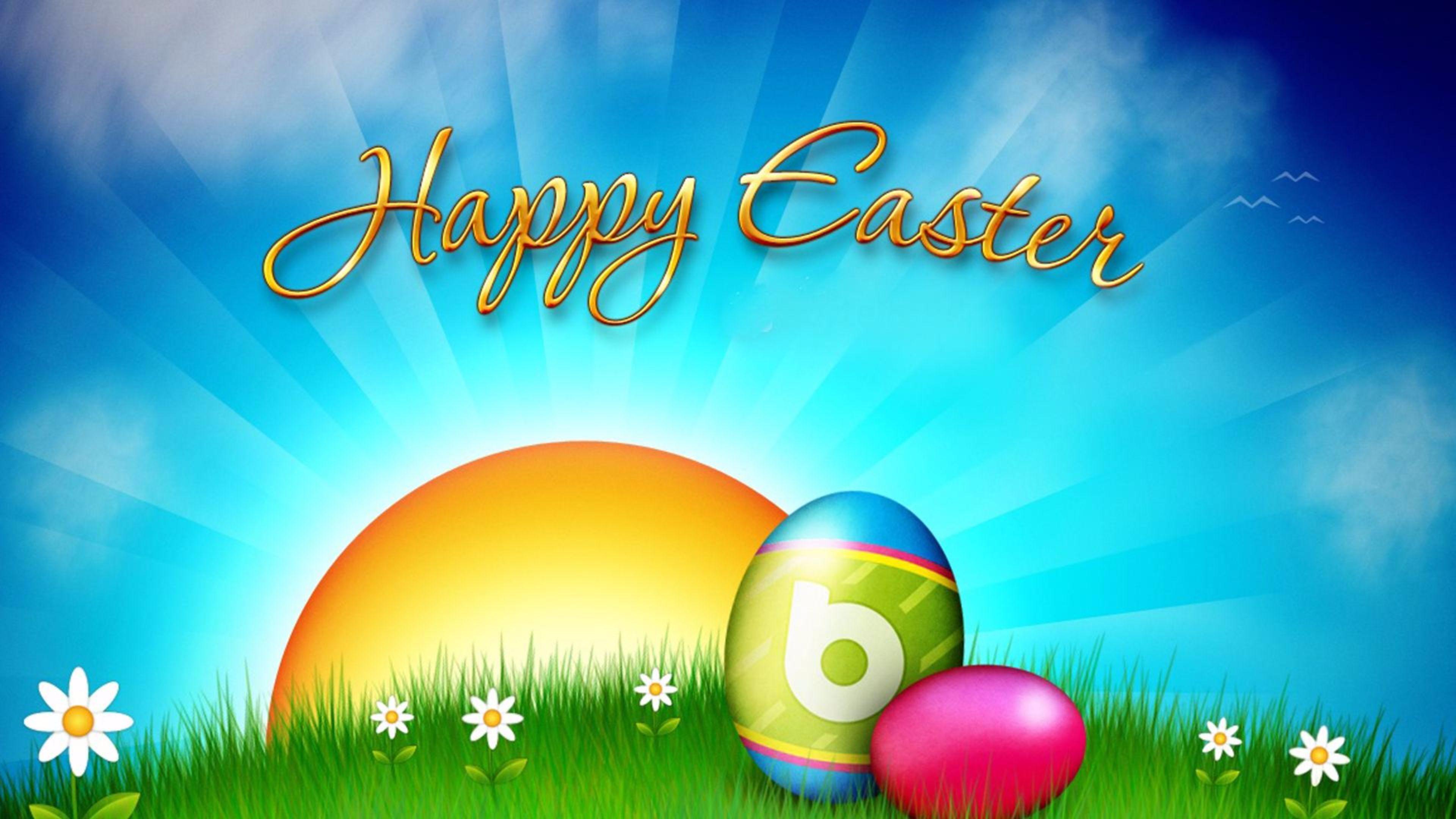 Easter 4K wallpaper for your desktop or mobile screen free and easy to download