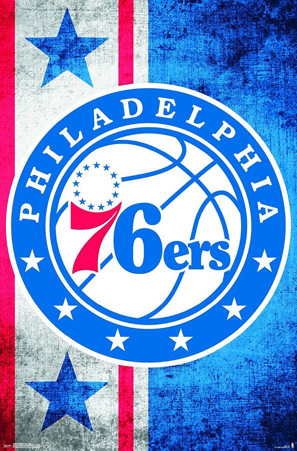 NBA Philadelphia 76ers - Logo 21 Wall Poster with Pushpins, 14.725