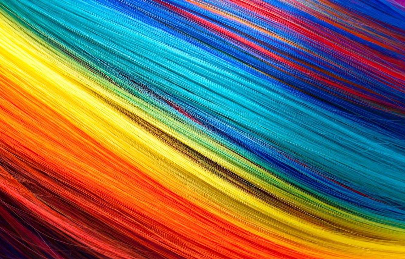 Wallpaper hair, rainbow, colors, colorful, rainbow, texture, hair
