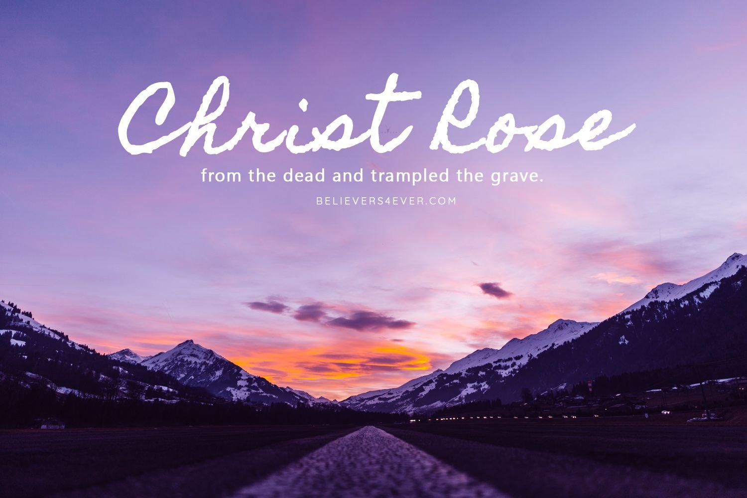 Christ rose from the dead. Christian background, Free christian