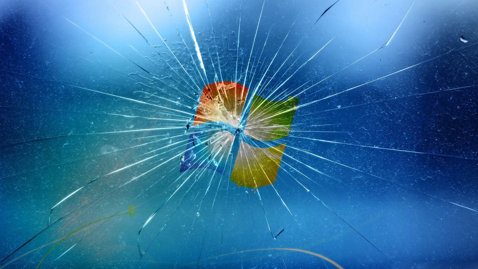 Windows 1.0 Wallpaper image. Broken screen wallpaper