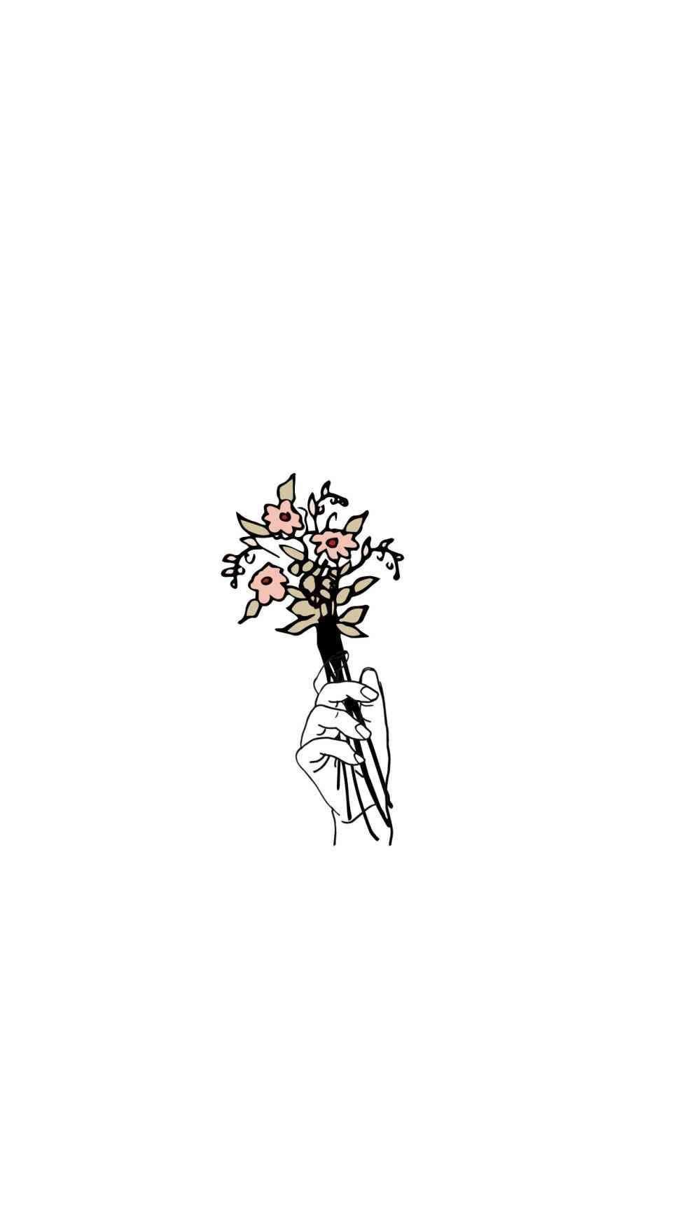 Simple Aesthetic Tumblr Flower Drawings