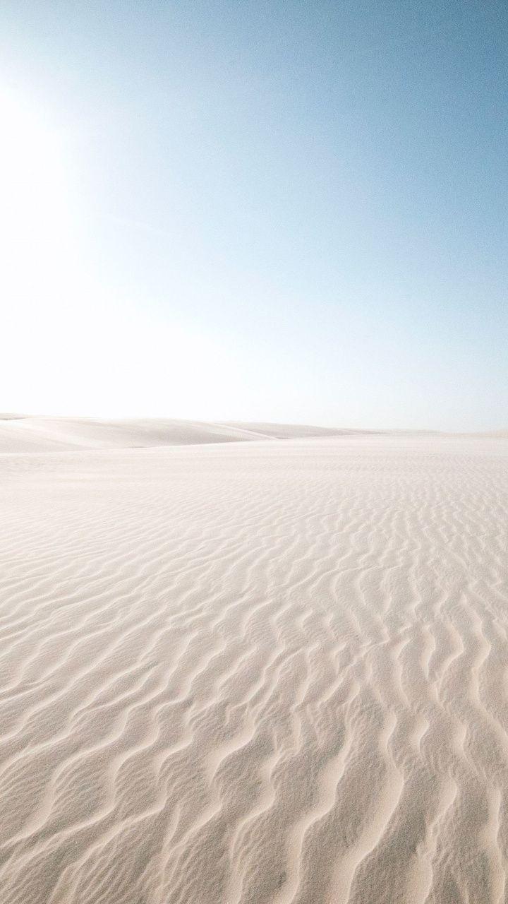 White sand, desert, landscape, 720x1280 wallpapers