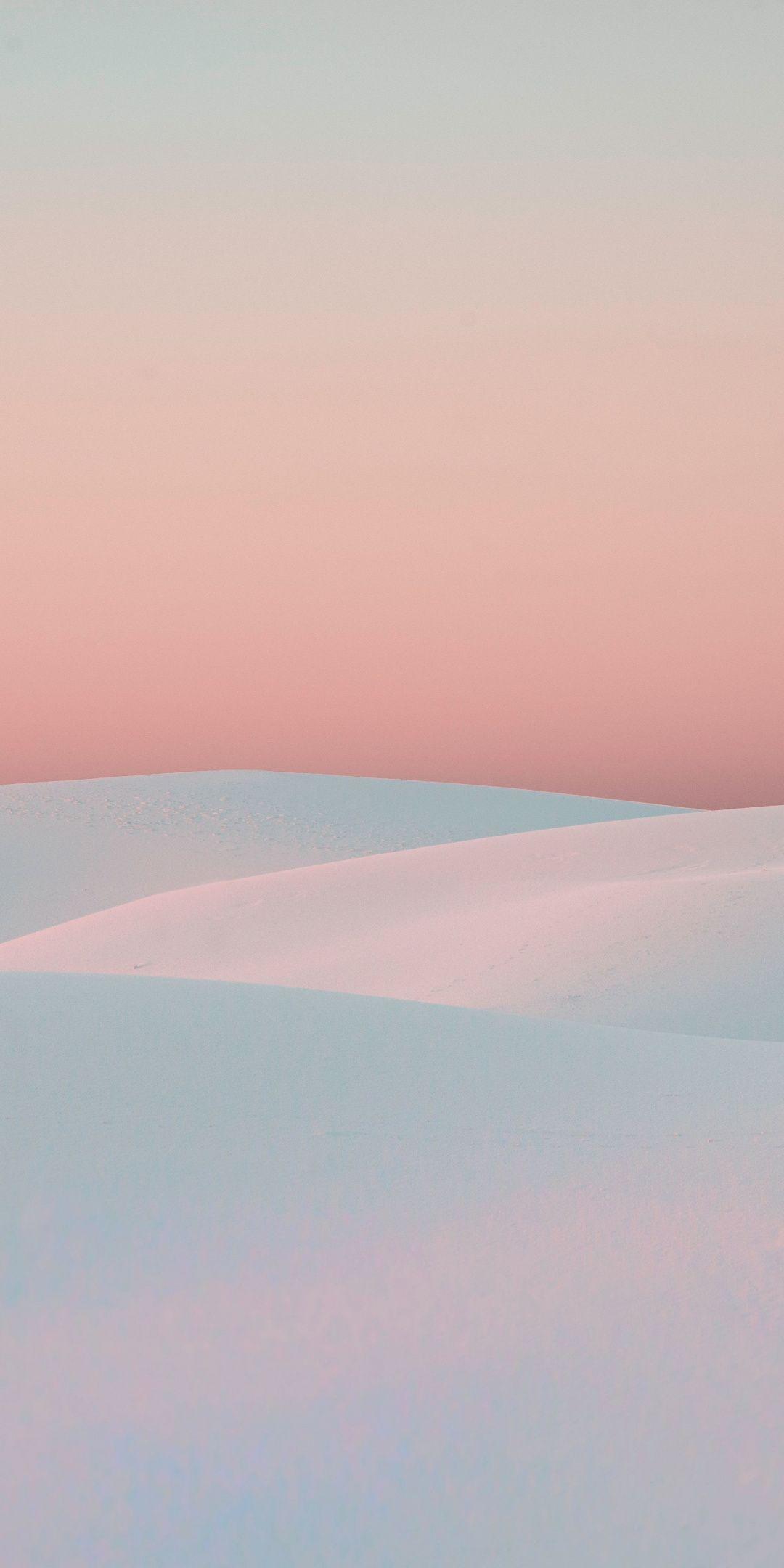 Sunset, white desert, dunes, nature Wallpapers