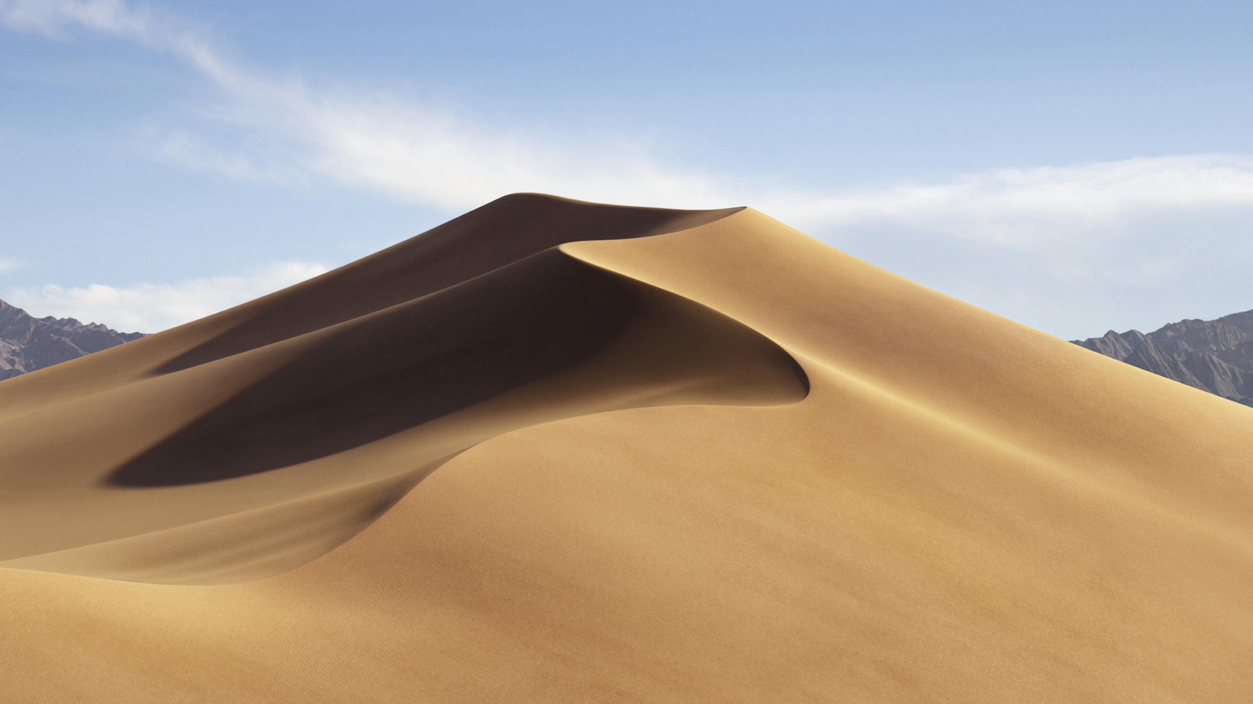 Download 2560x1440 wallpapers mojave desert, dune, sand, hot day