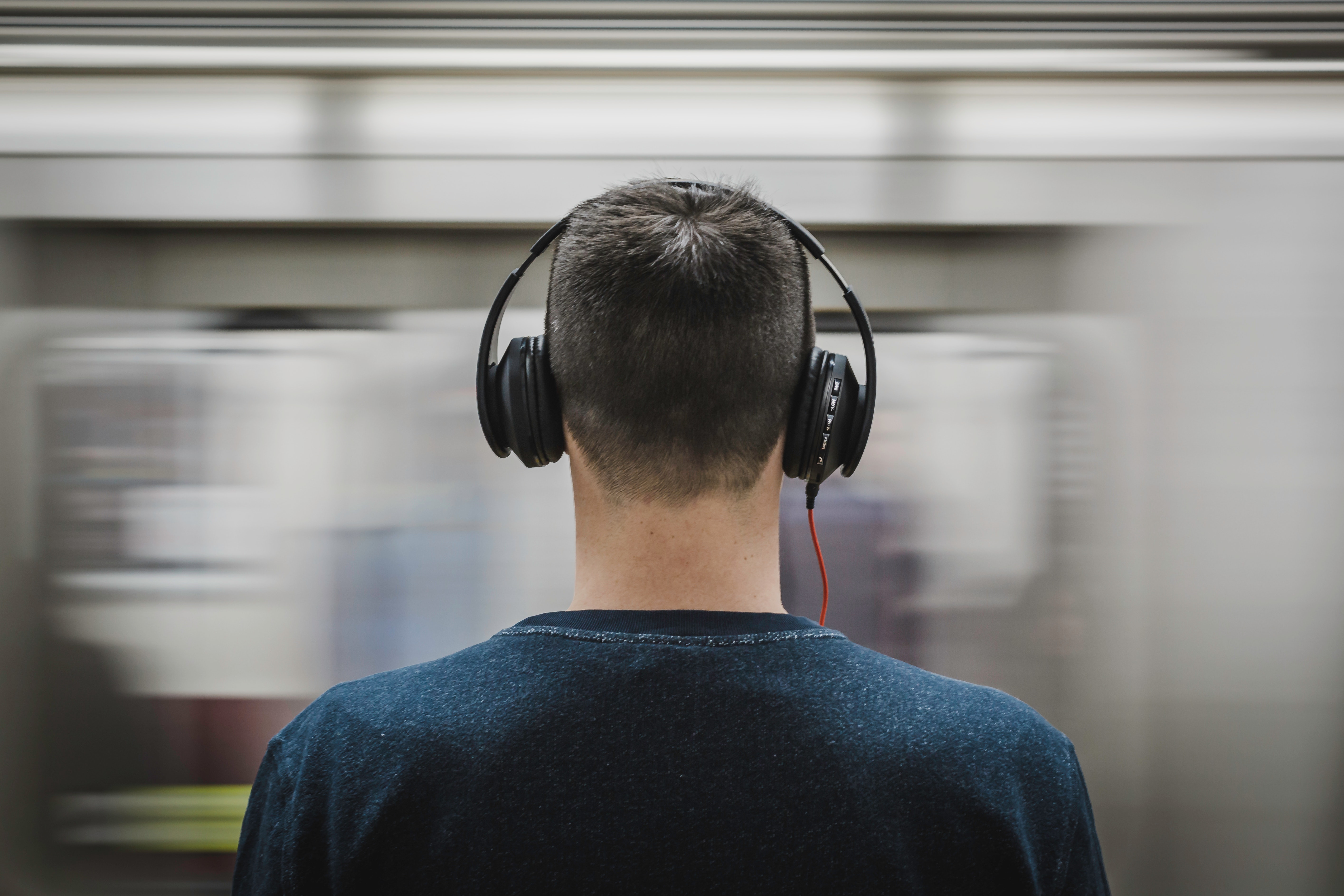 Man Wearing Headphones · Free
