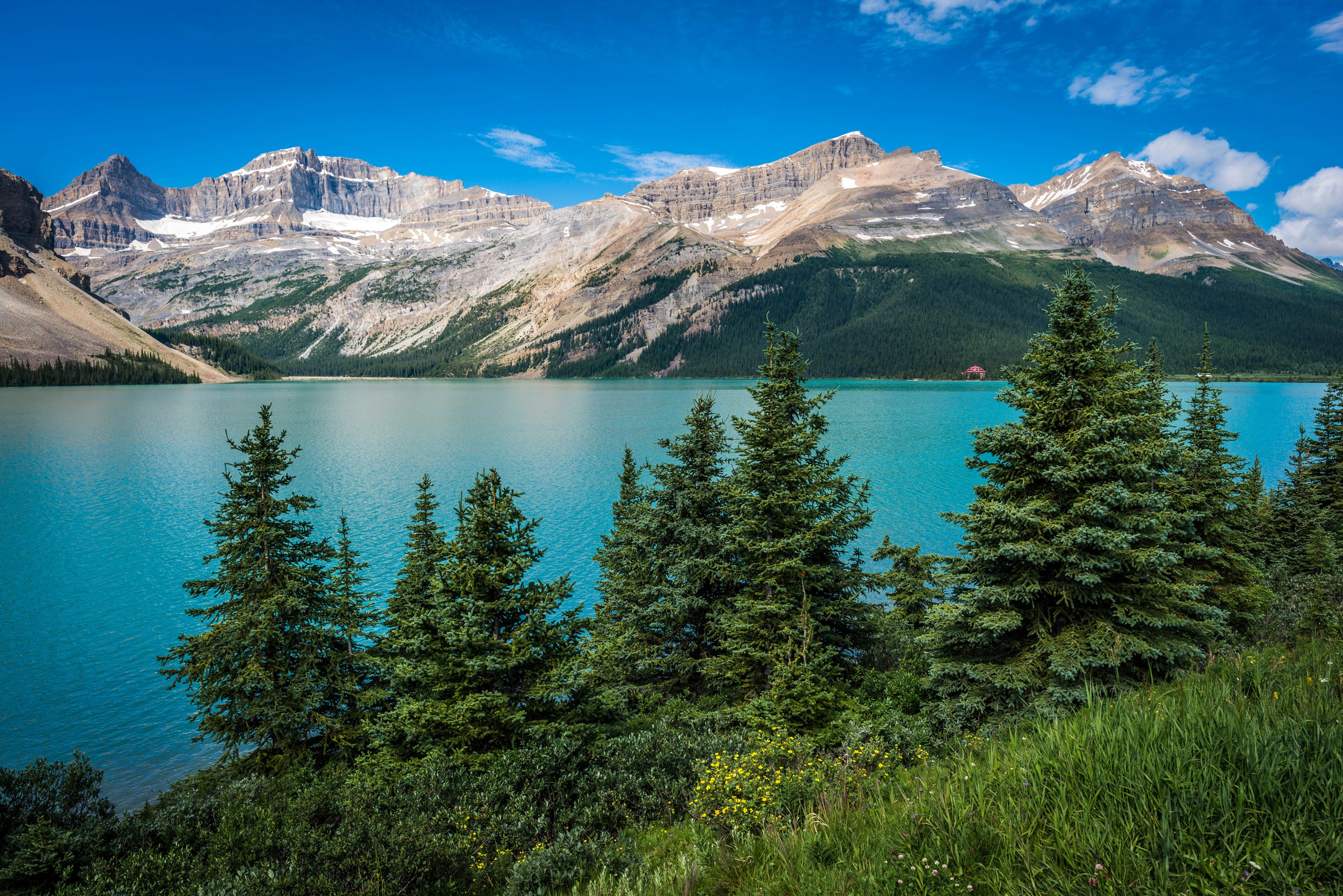 Bow Lake, Banff National Park wallpaper. nature and landscape