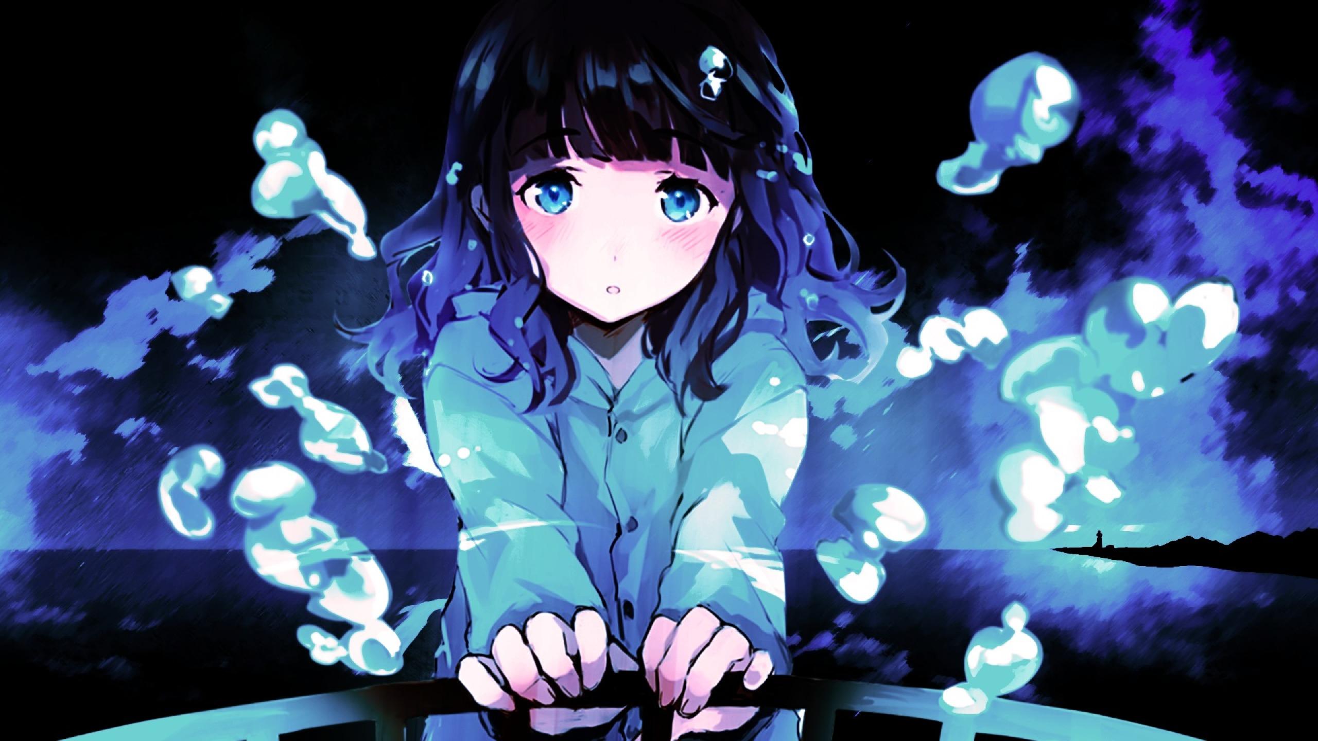 2560x1440 Anime Sad Girl 1440P Resolution Wallpaper, HD Anime 4K