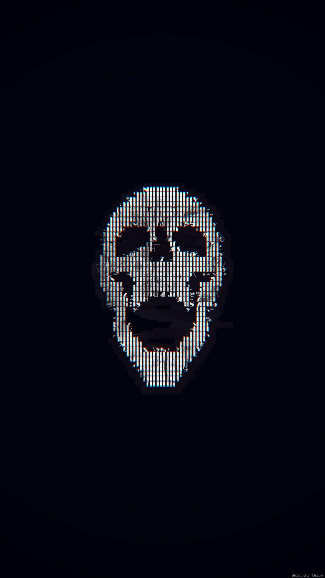 Aesthetic Skull, iPhone, Desktop HD Background