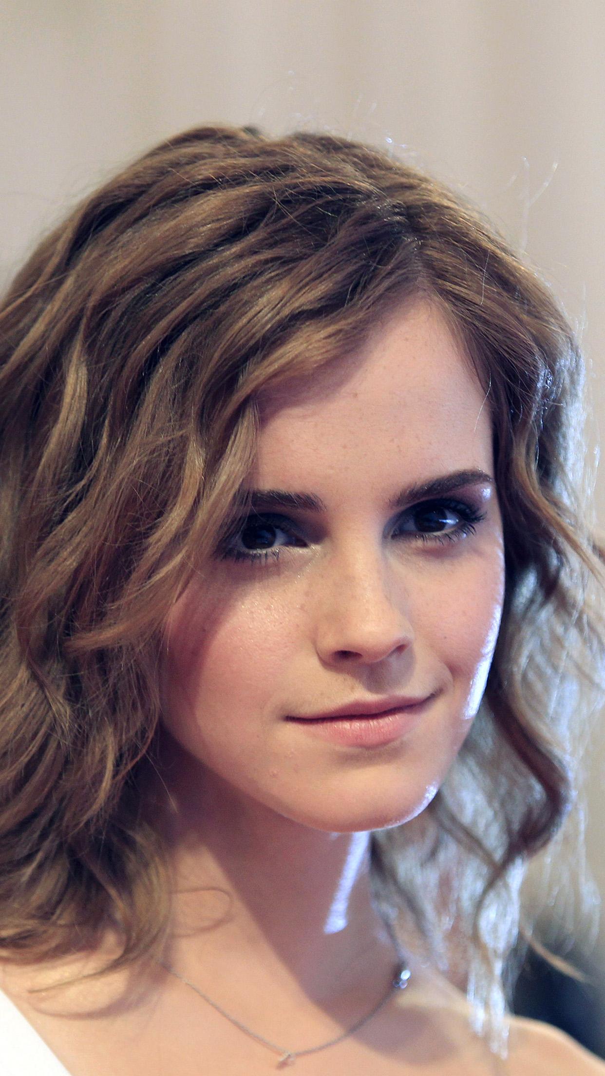 Emma Watson Face Actress Celebrity Android wallpaper HD