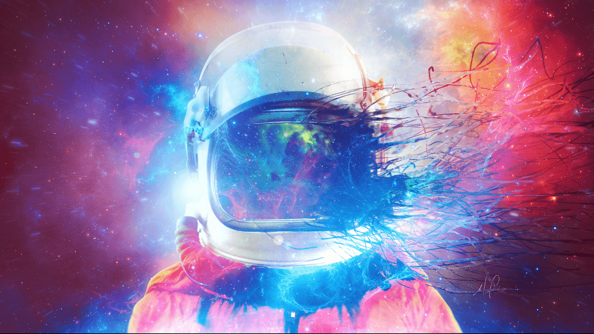 Fading Astronaut [Wallpaper Engine link in comments]