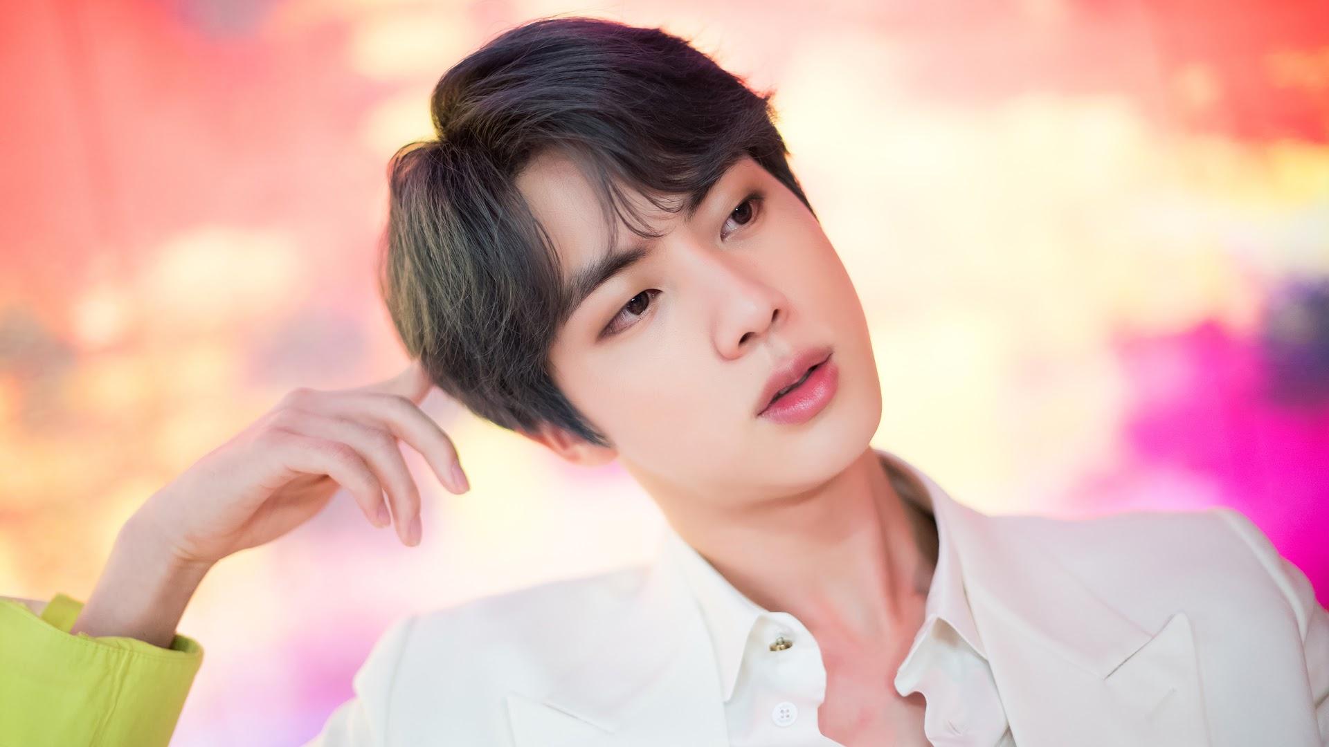 Jin BTS Boy With Luv 4K Wallpaper