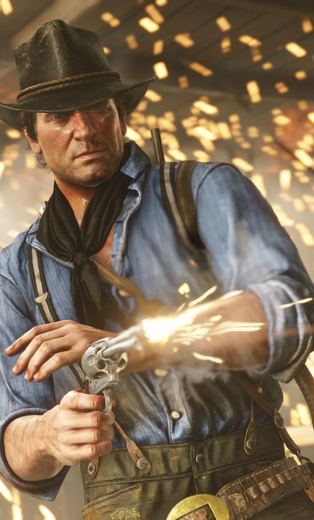 Arthur Morgan With Guns HD Red Dead Redemption 2 Wallpapers, HD Wallpapers