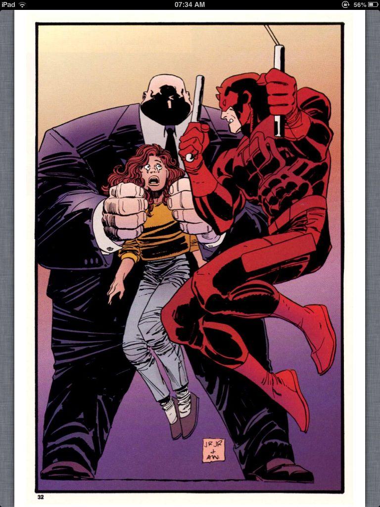 Frank Miller's Daredevil vs Kingpin. Comics, Superhero, Anime comics