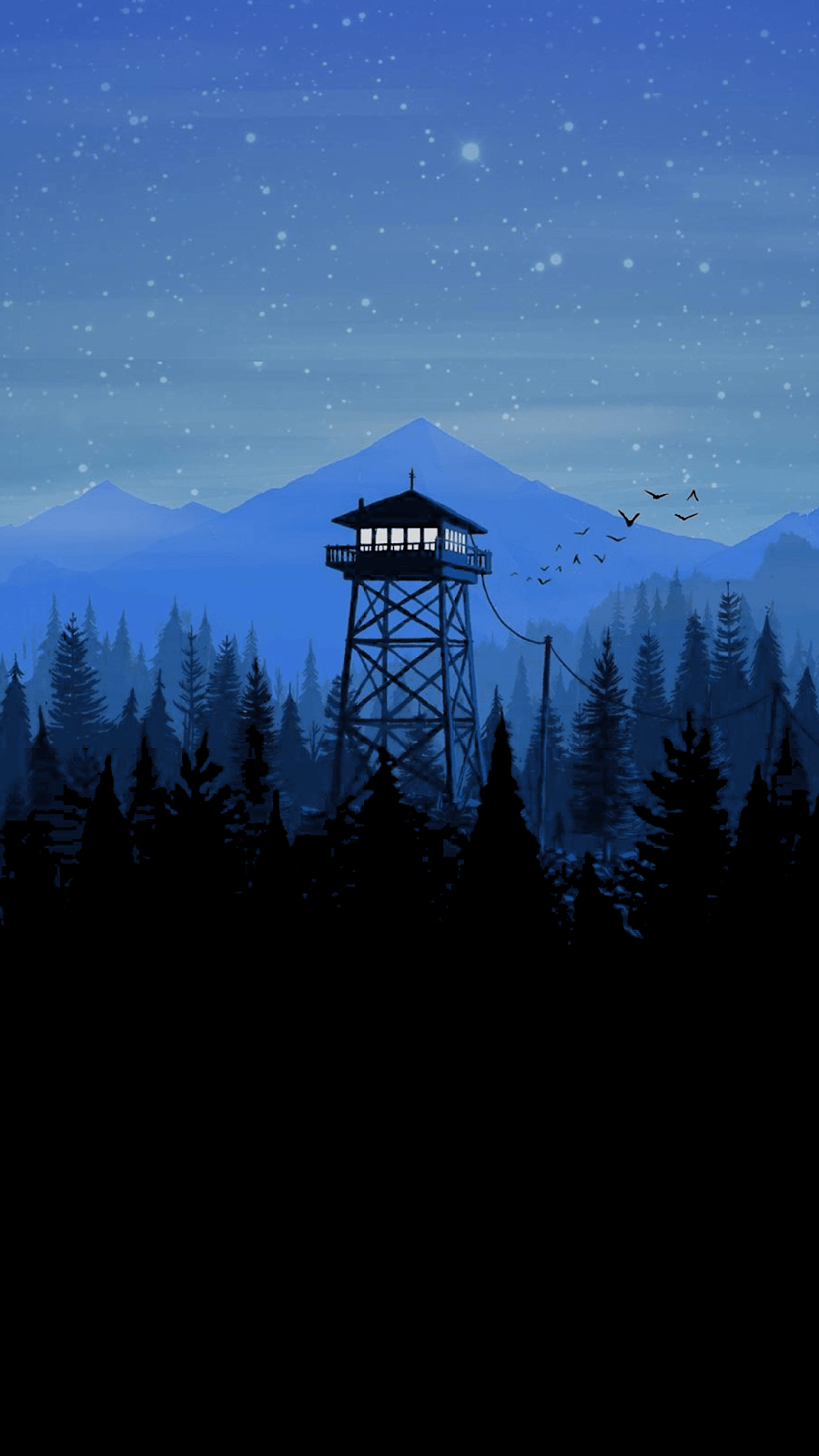 Another Firewatch Wallpaper (for Amoled display). Scenery
