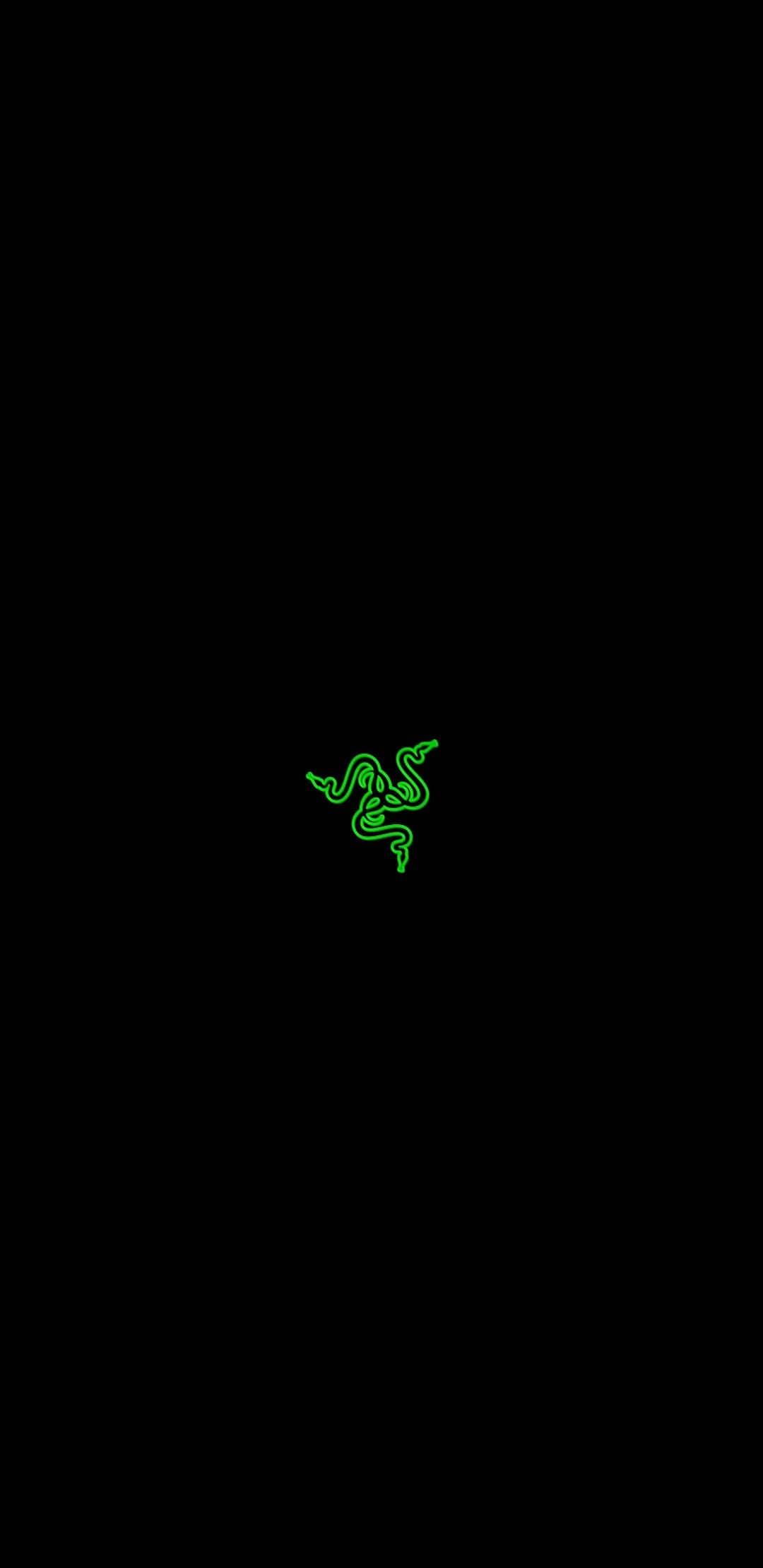 Razer logo wallpaper I made taking a picture from my Razer Blade
