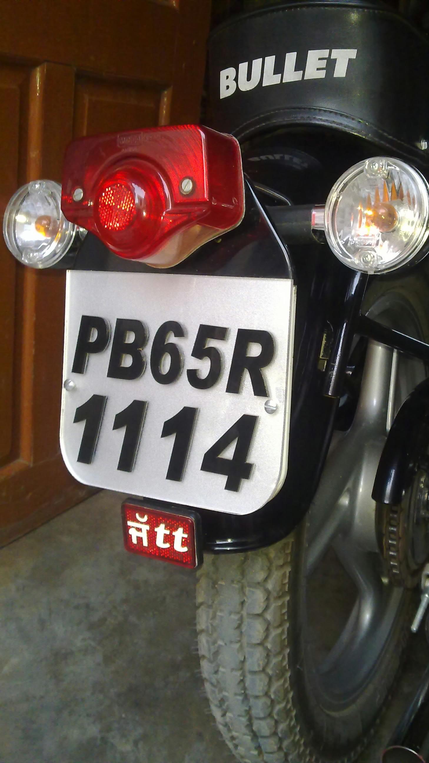 Jatt Bullet Number Plate Wallpaper