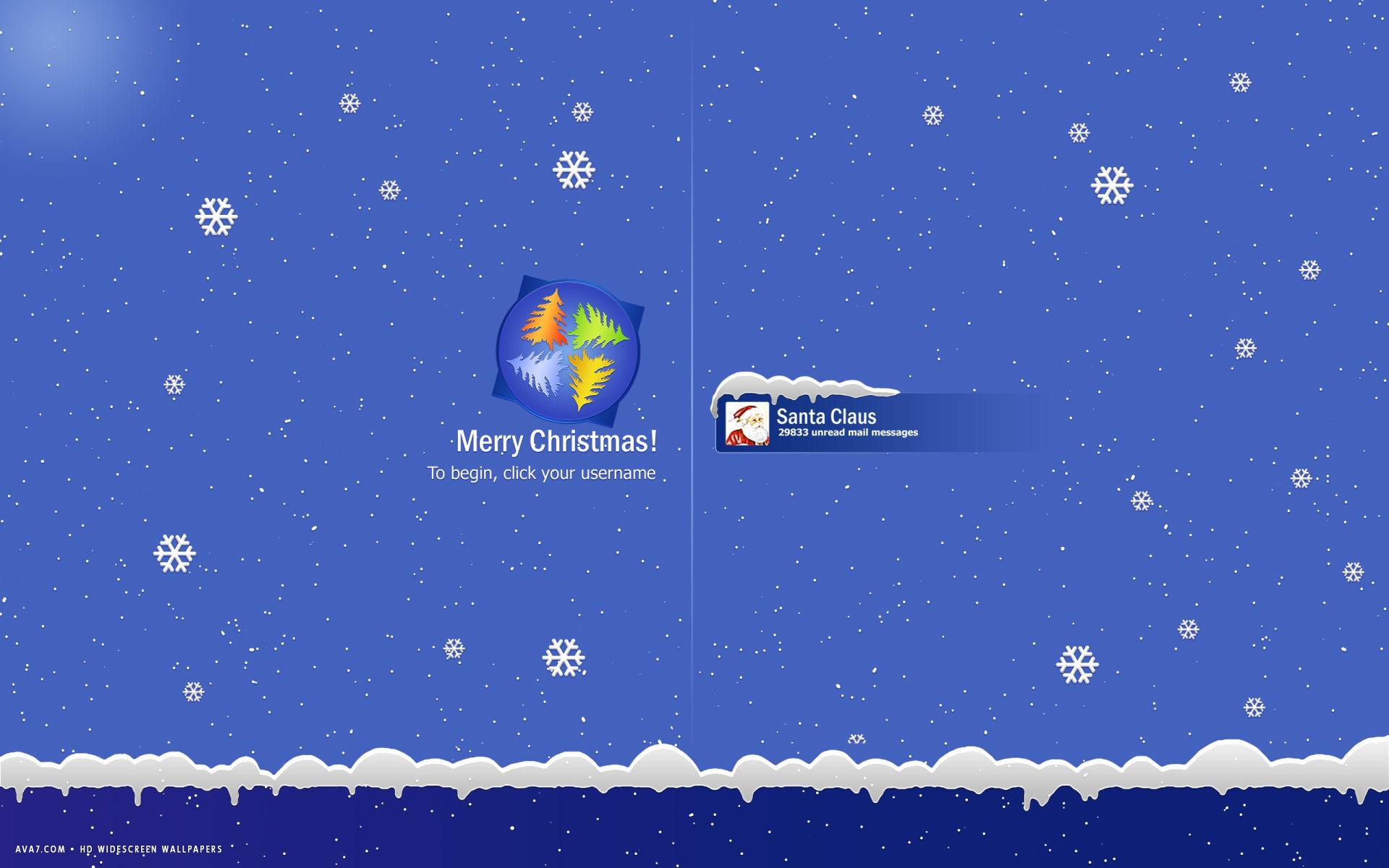 merry christmas windows login santa claus mail messages funny