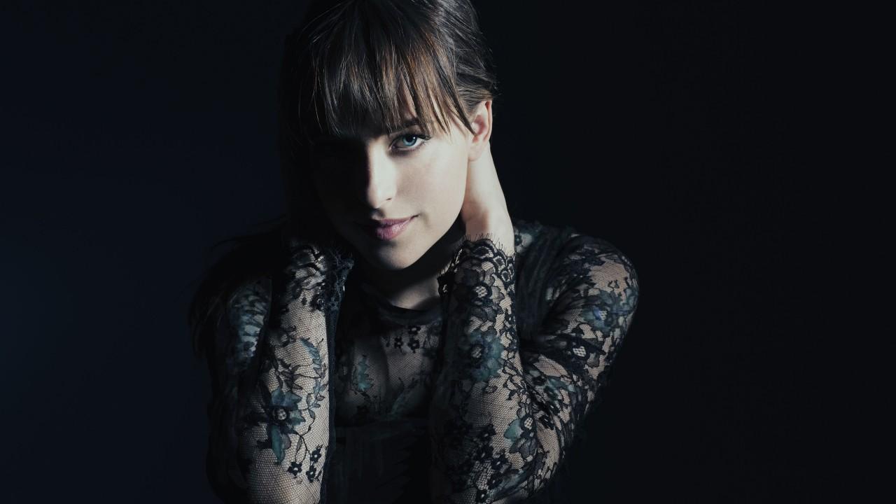 Wallpaper Dakota Johnson, Fifty Shades of Grey, Promo shoot, 4K