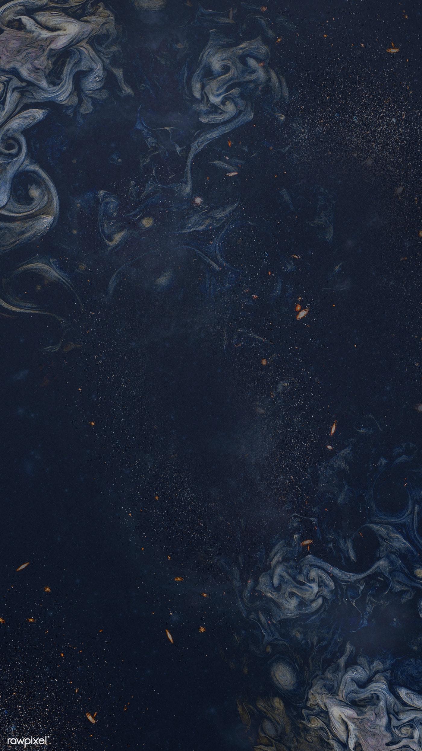 Dark blue background with smoke swirl. Royalty free stock